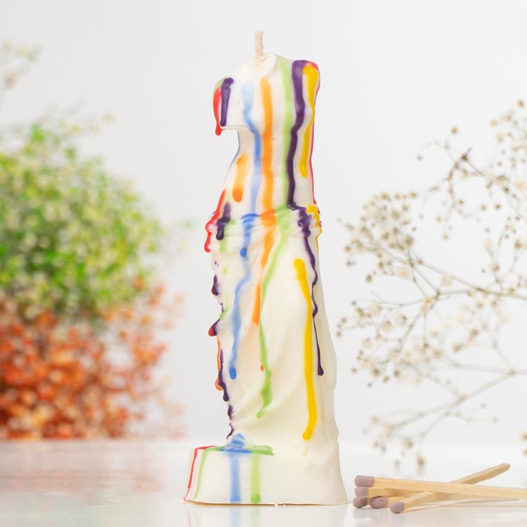 Tasarım Renkli Soya Wax Mum