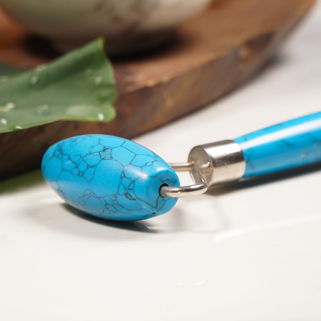 Turkuaz Taşı Masaj Aleti (Face Roller