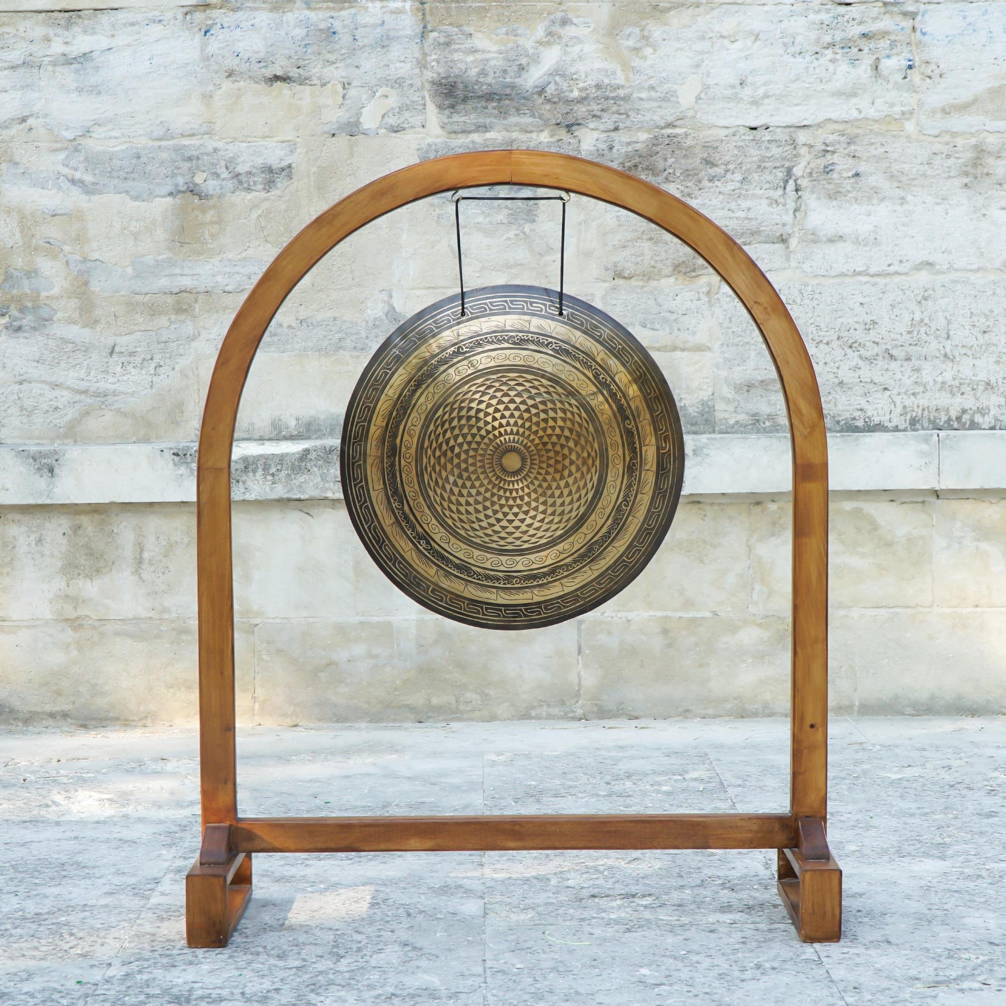 Yaşam Çiçeği İşlemeli Gong