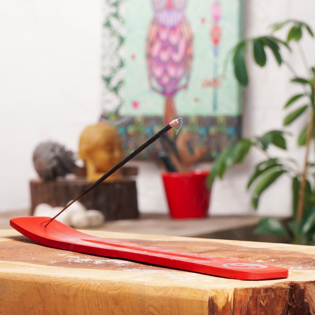 Yin Yang Temalı Kayık Tütsülük