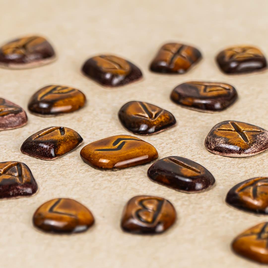 Zamanın Şifresi: Kahverengi Rune Taşı Seti