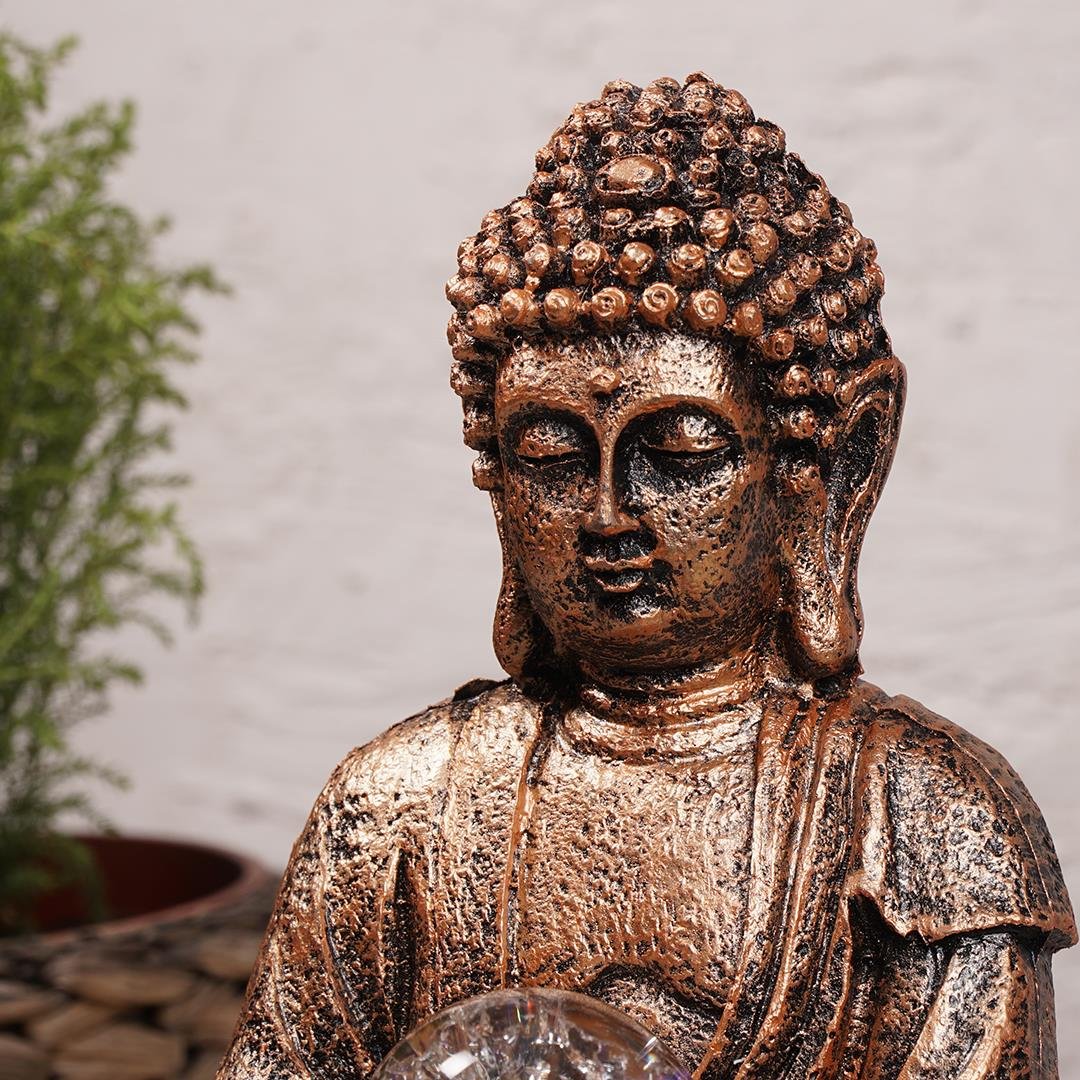 Zen Eskitme Lord Buddha Temalı Su Şelalesi