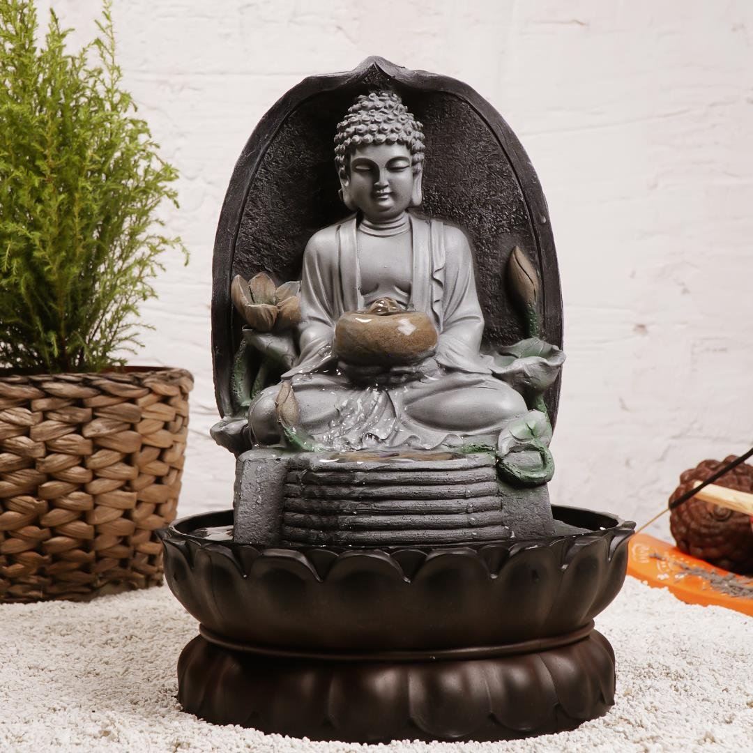 Zen Mistik Yol Temalı Su Şelalesi