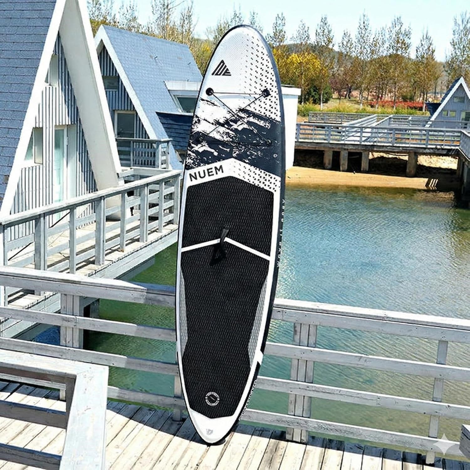 NUEM 10'6 (320x78x15cm) Şişme SUP Board - Stand Up Paddle Board - Başlangıç ve Orta Seviye Kürek Sörfü (Full Set - Aksesuarlar Dahildir)