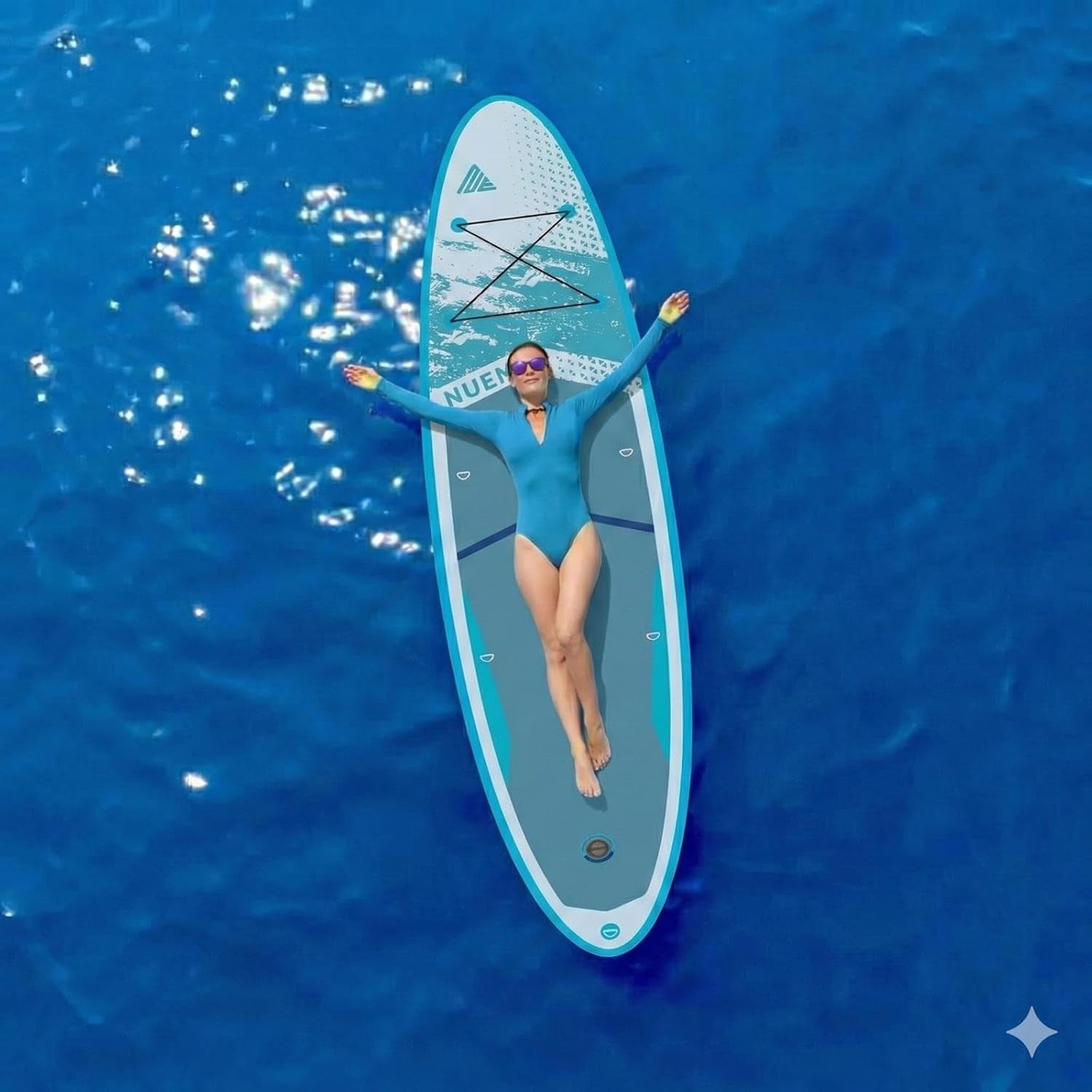 NUEM 10'6 (320x78x15cm) Şişme SUP Board - Stand Up Paddle Board - Başlangıç ve Orta Seviye Kürek Sörfü (Full Set - Aksesuarlar Dahildir)