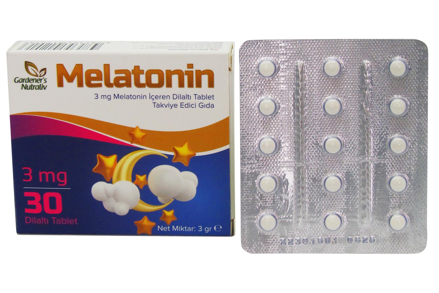 Gardaner's Nutraliv 30 Tablet Dil Altı Melatonin