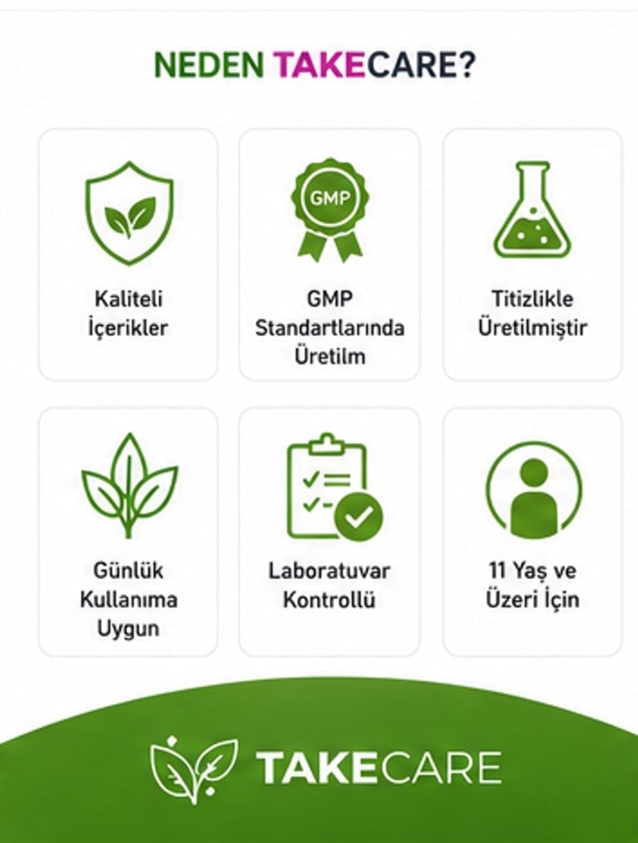 TAKECARE Bromelain, Alfa Lipoik Asit, Kuersetin ve Krom İçeren Takviye Edici Gıda 30 Tablet