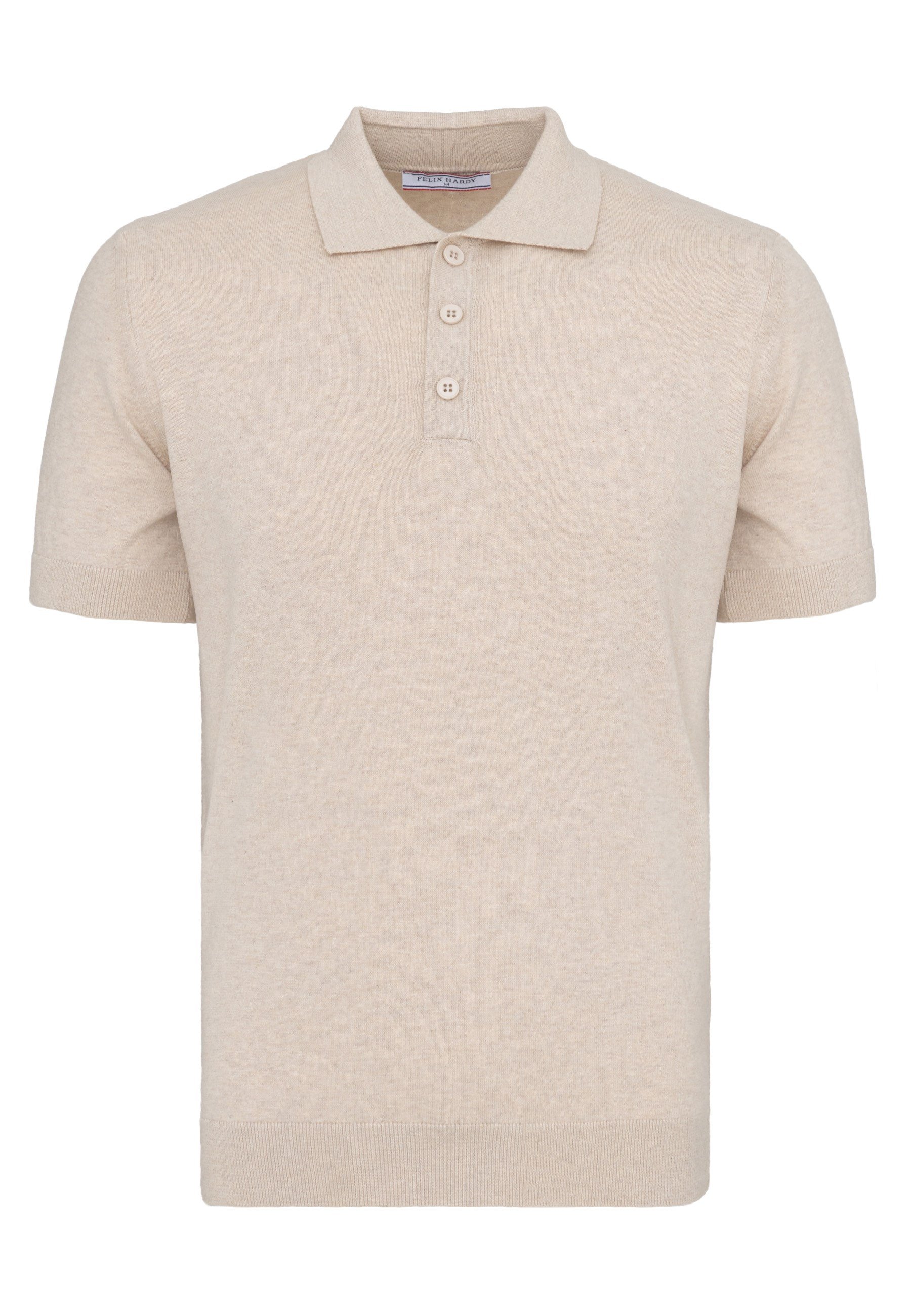 Erkek 2li Polo Yaka Triko Tişört-Bej-EkruFelix HardyFHMPLO883-6