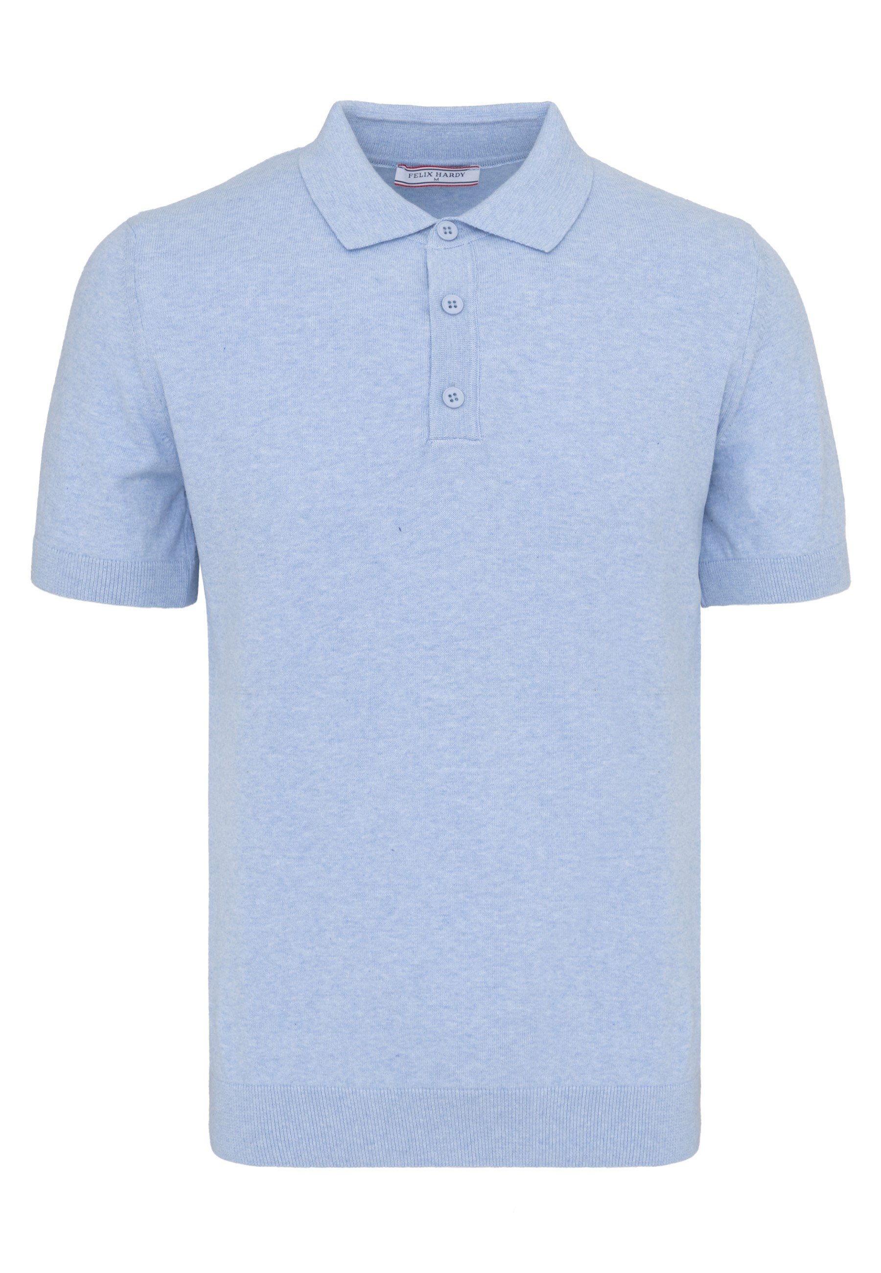Erkek 2li Polo Yaka Triko Tişört-Bej-MaviFelix HardyFHMPLO883-2