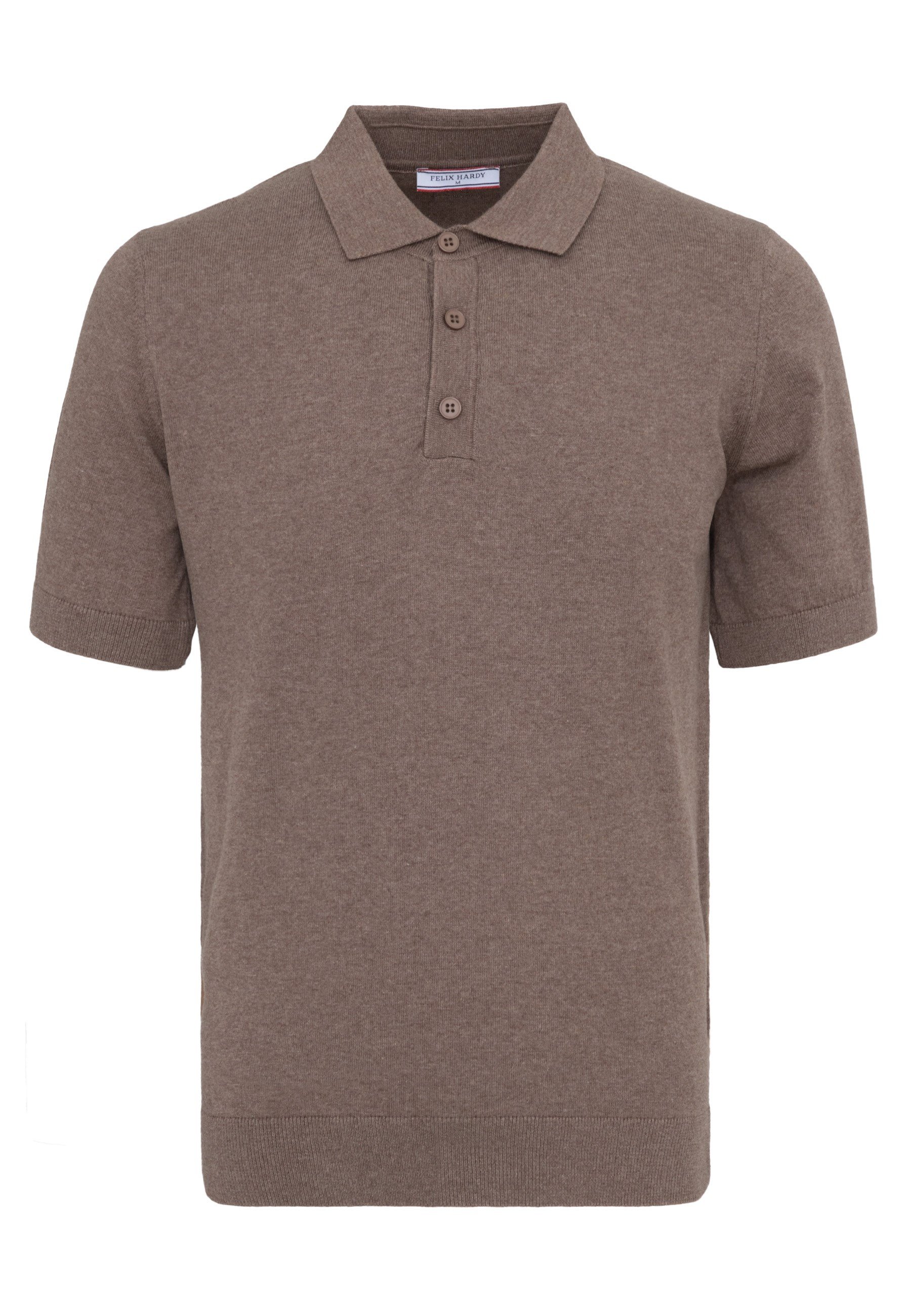 Erkek 2li Polo Yaka Triko Tişört-Kahverengi-YeşilFelix HardyFHMPLO883-10