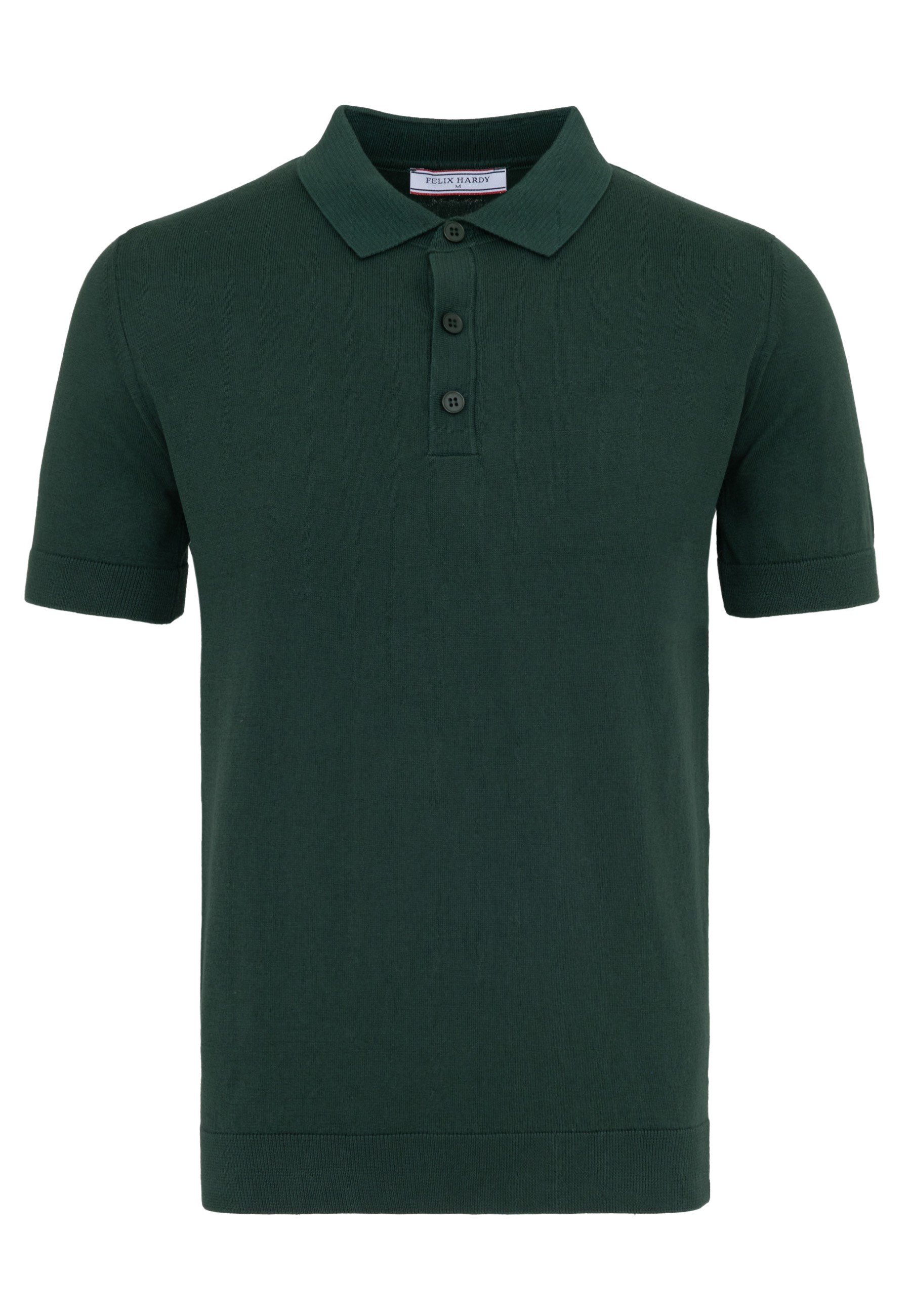 Erkek 2li Polo Yaka Triko Tişört-Koyu Yeşil-MaviFelix HardyFHMPLO883-8