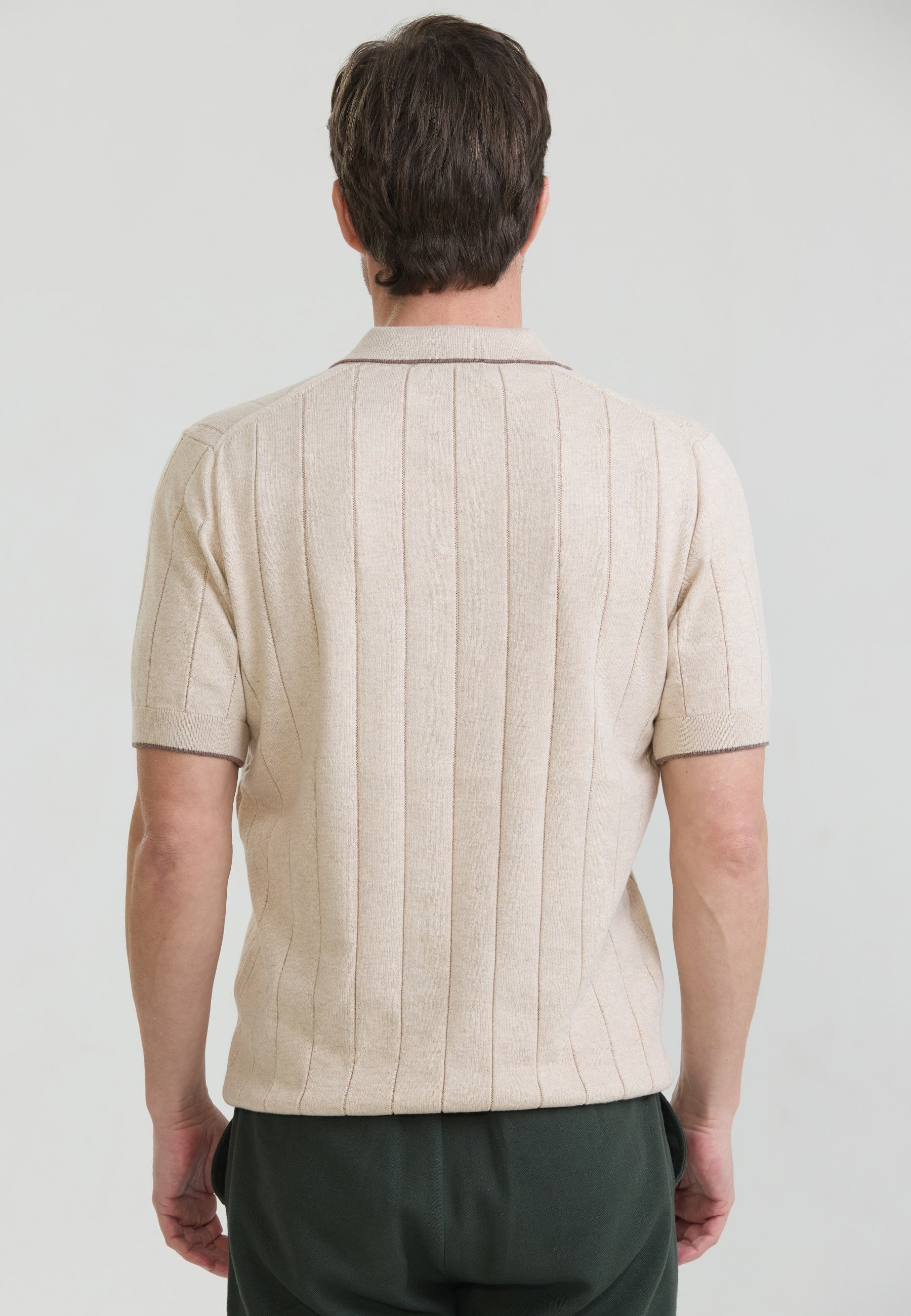 Erkek Basic Düğmesiz Triko Polo T-ShirtFelix HardyFHMPLO919-5