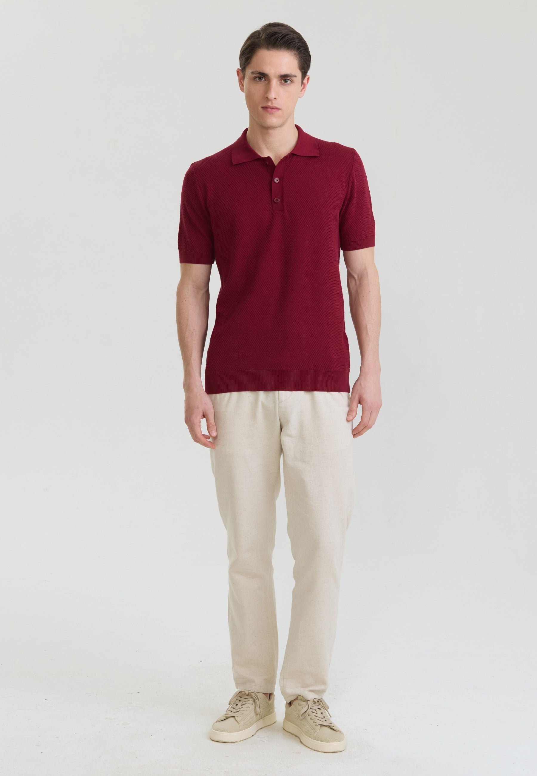 Erkek Basic Triko Polo T-ShirtFelix HardyFHMPLO908-8