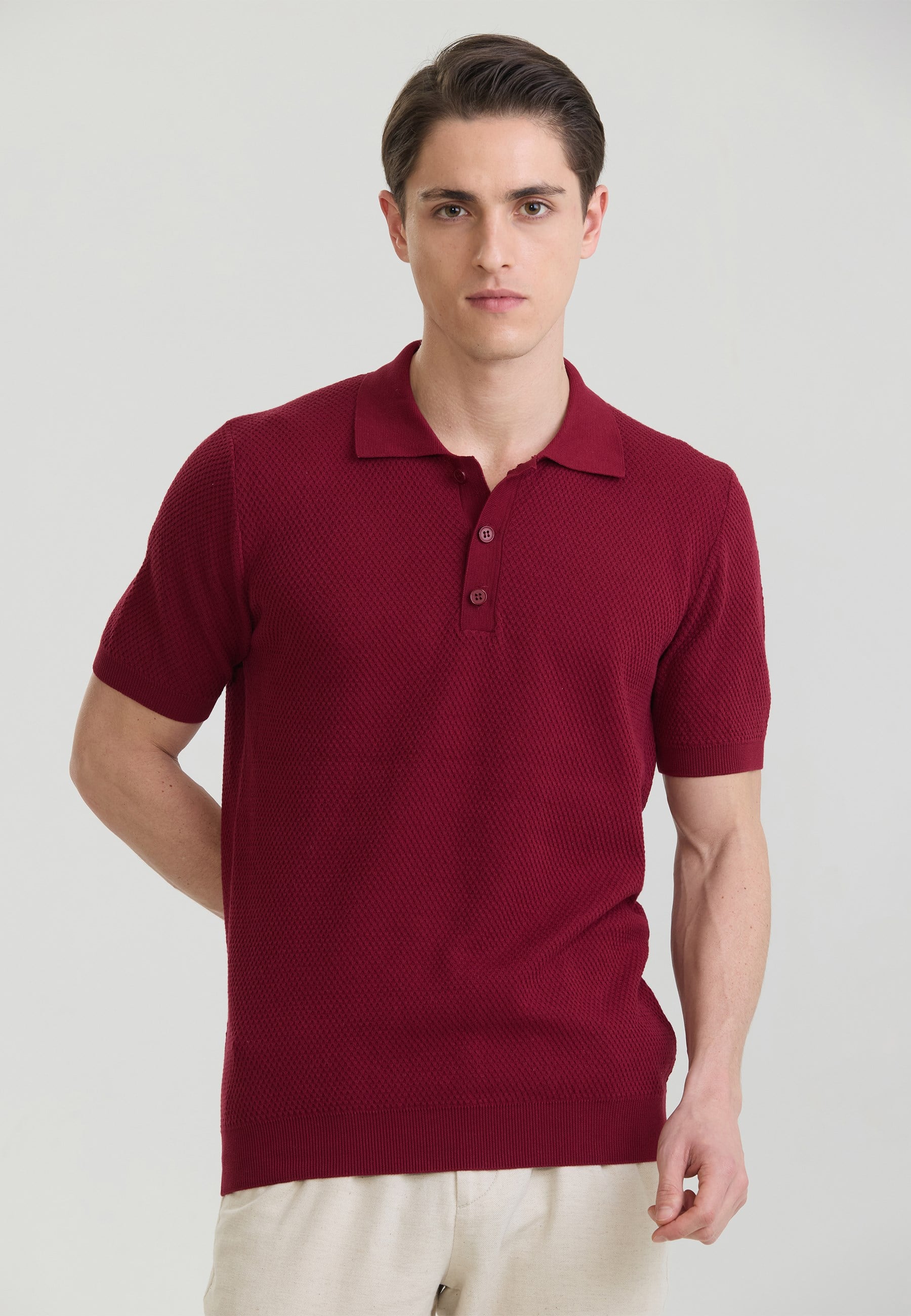 Erkek Basic Triko Polo T-ShirtFelix HardyFHMPLO908-8