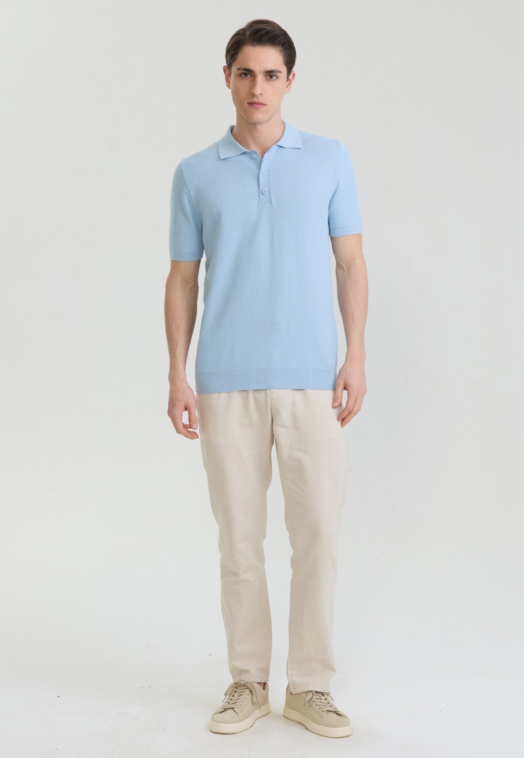 Erkek Basic Triko Polo T-ShirtFelix HardyFHMPLO908-7
