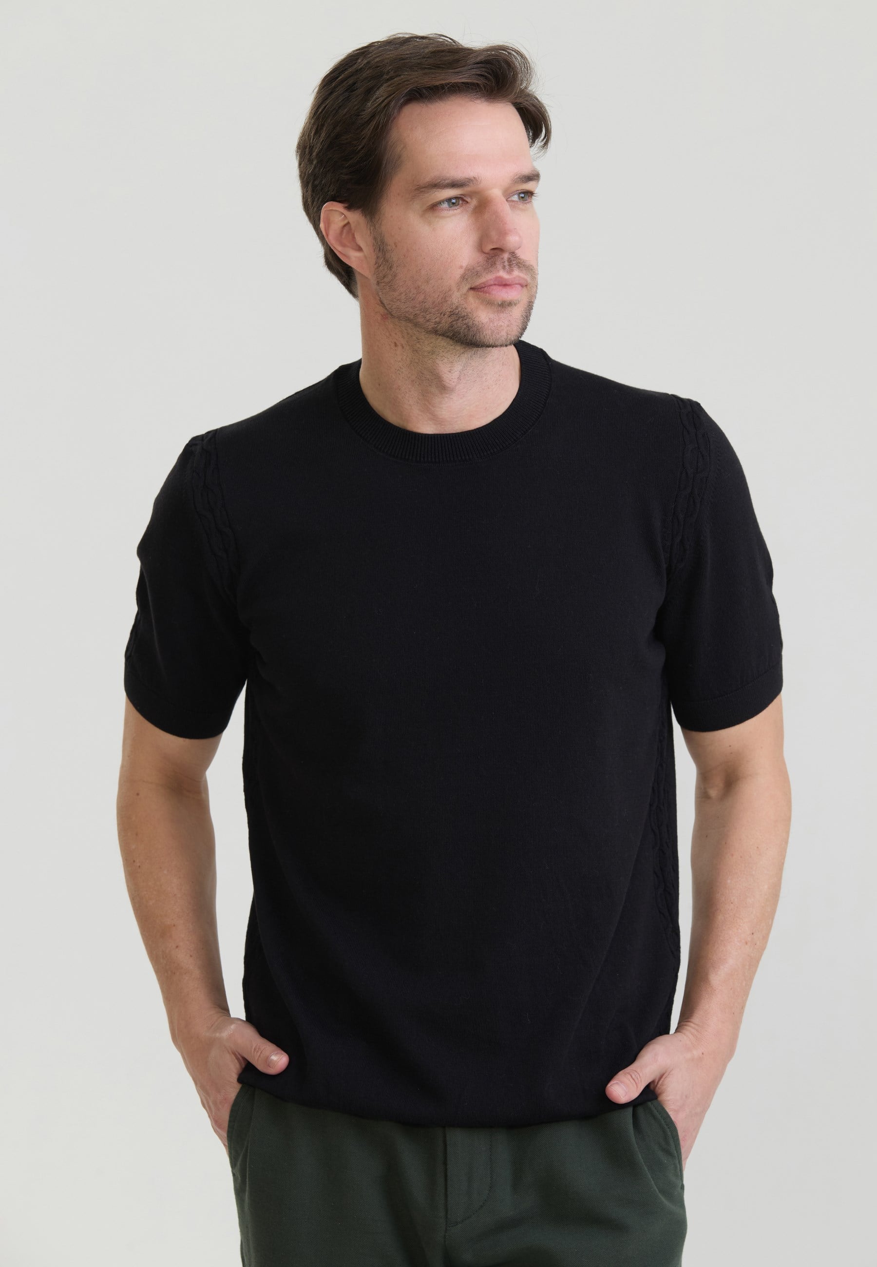 Erkek Basic Triko T-ShirtFelix HardyFHMPLO903-2
