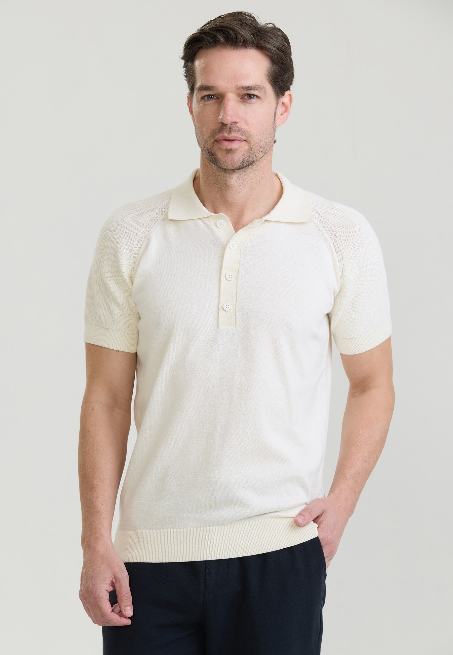 Erkek Düğme Detaylı Polo T-ShirtFelix HardyFHMPLO896-3