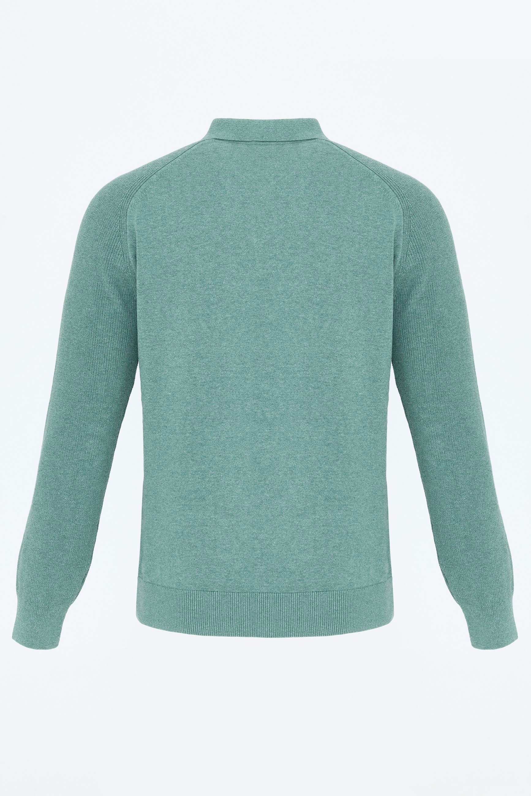 Erkek Düğmeli Polo Yaka  Kazak-YeşilFelix HardyFHMPLV893-1