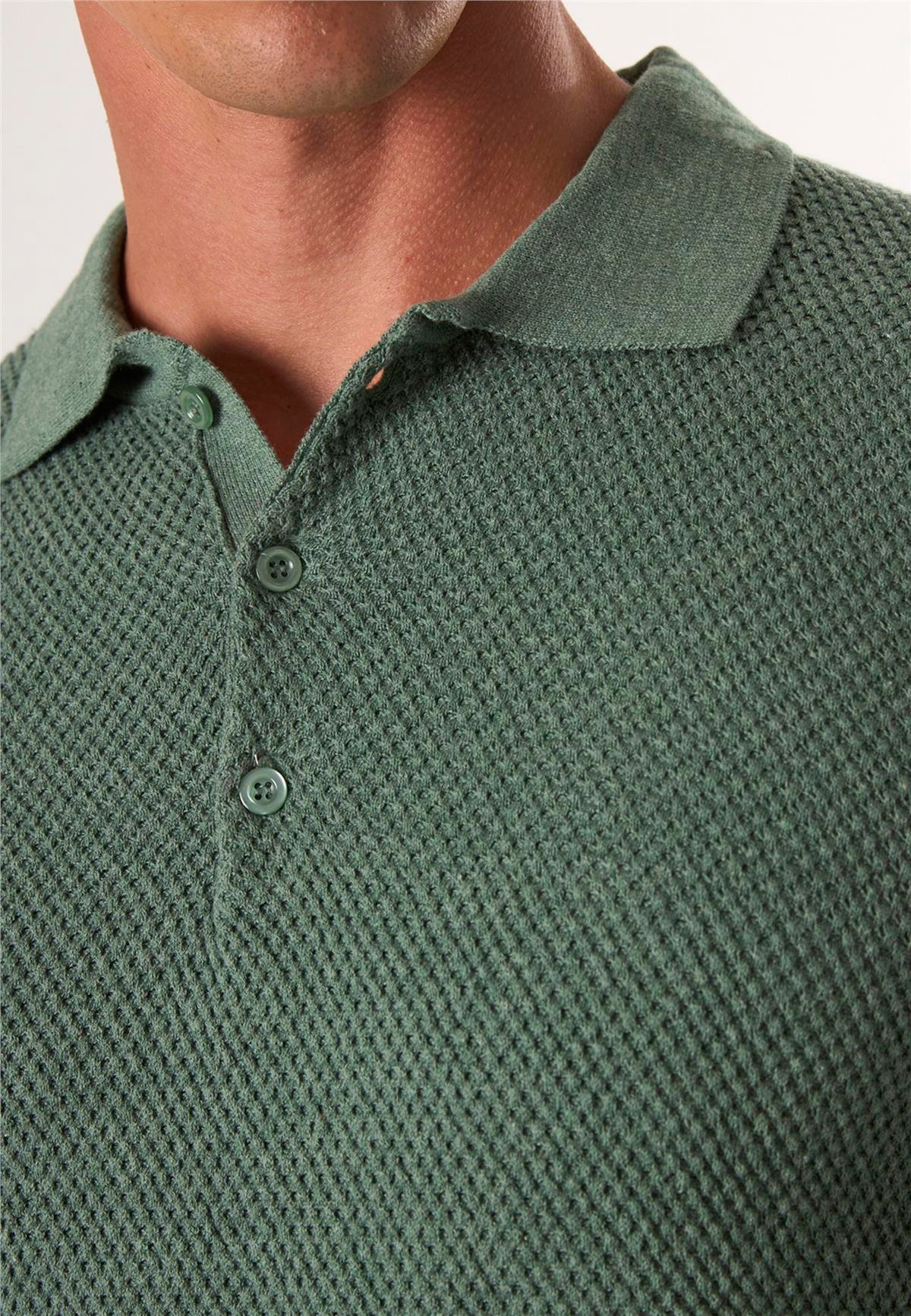 Erkek Düğmeli Polo Yaka Triko KazakFelix HardyFHMPLV836-6