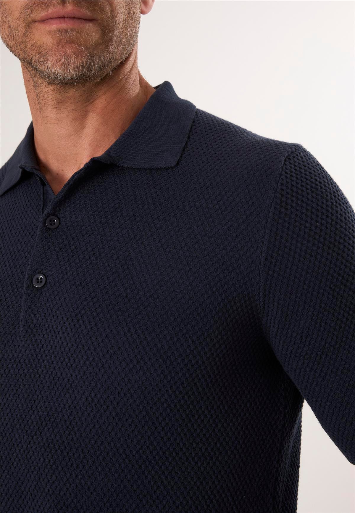Erkek Düğmeli Polo Yaka Triko KazakFelix HardyFHMPLV836-2