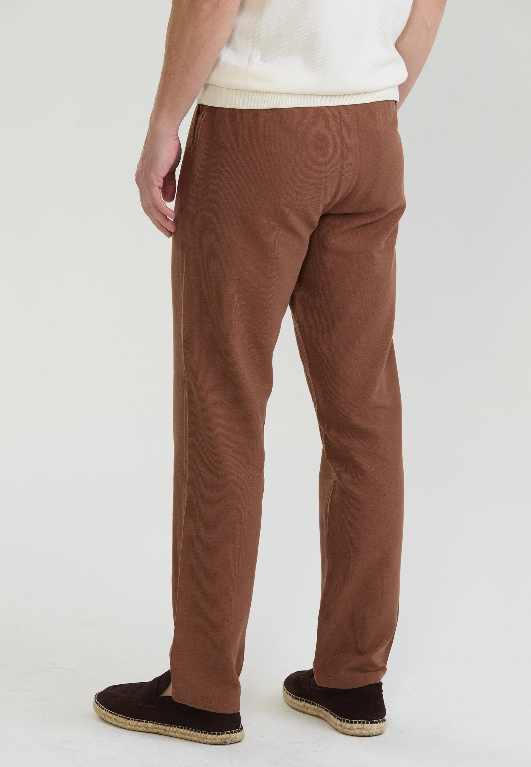 Erkek Pamuk-Keten Karışım Basic PantolonFelix HardyFHMPNT921-3