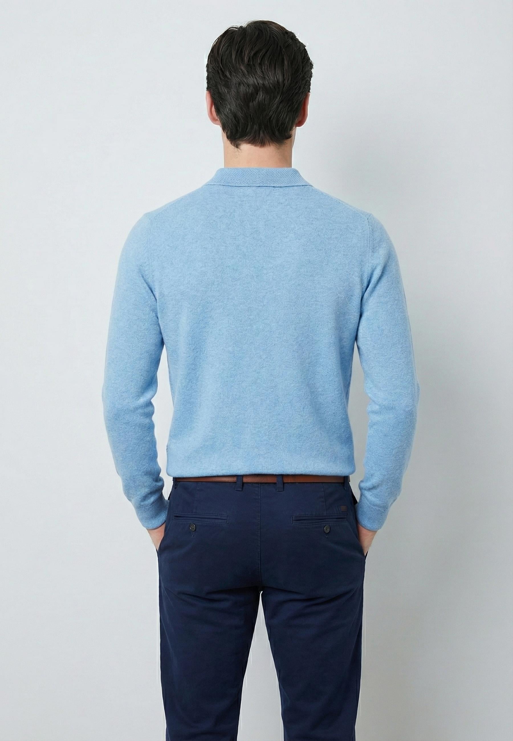 Erkek Polo Yaka Basic Kazak - MaviFelix HardyFHMPLV820-5