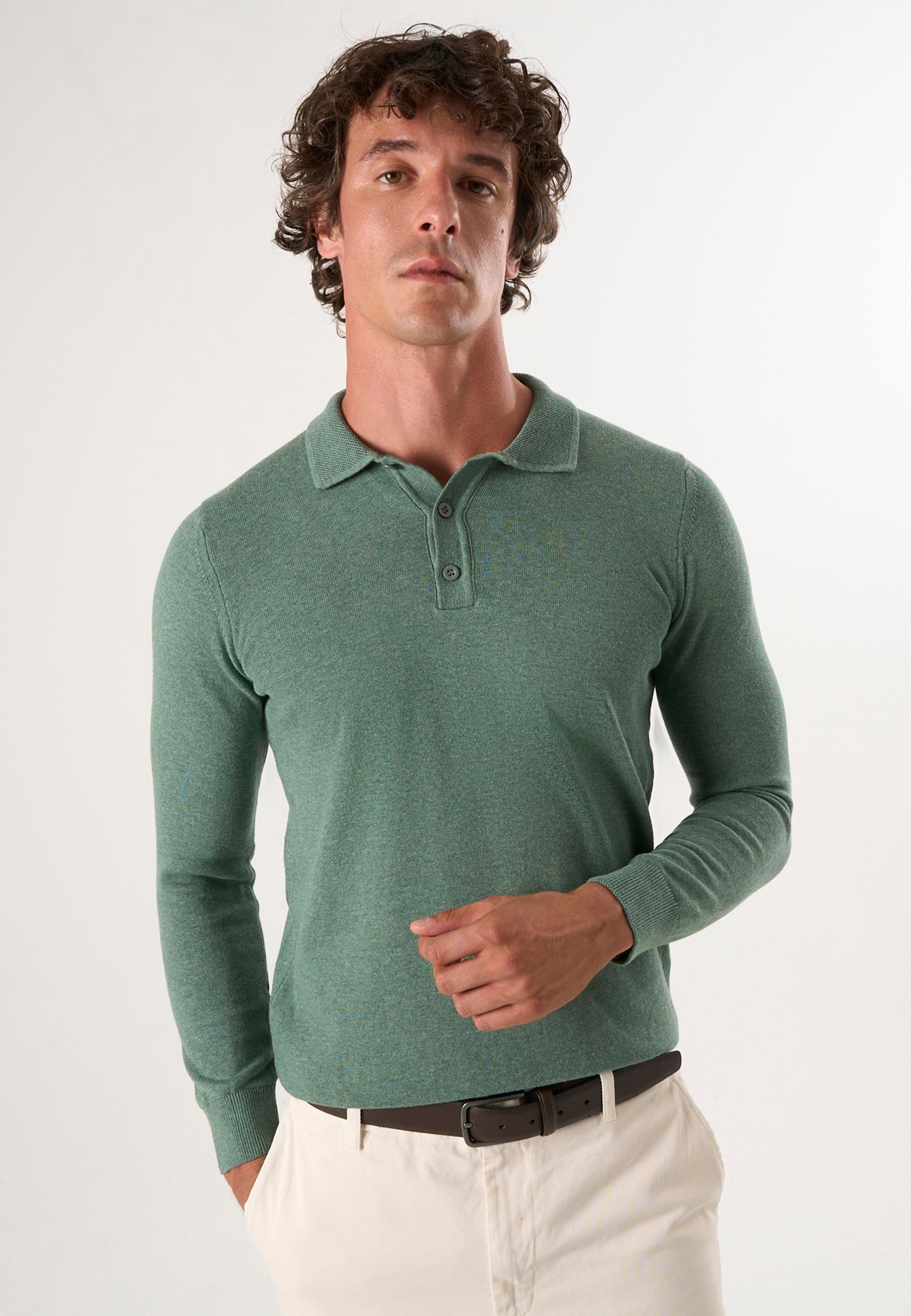 Erkek Polo Yaka Basic Kazak - YeşilFelix HardyFHMPLV820-6