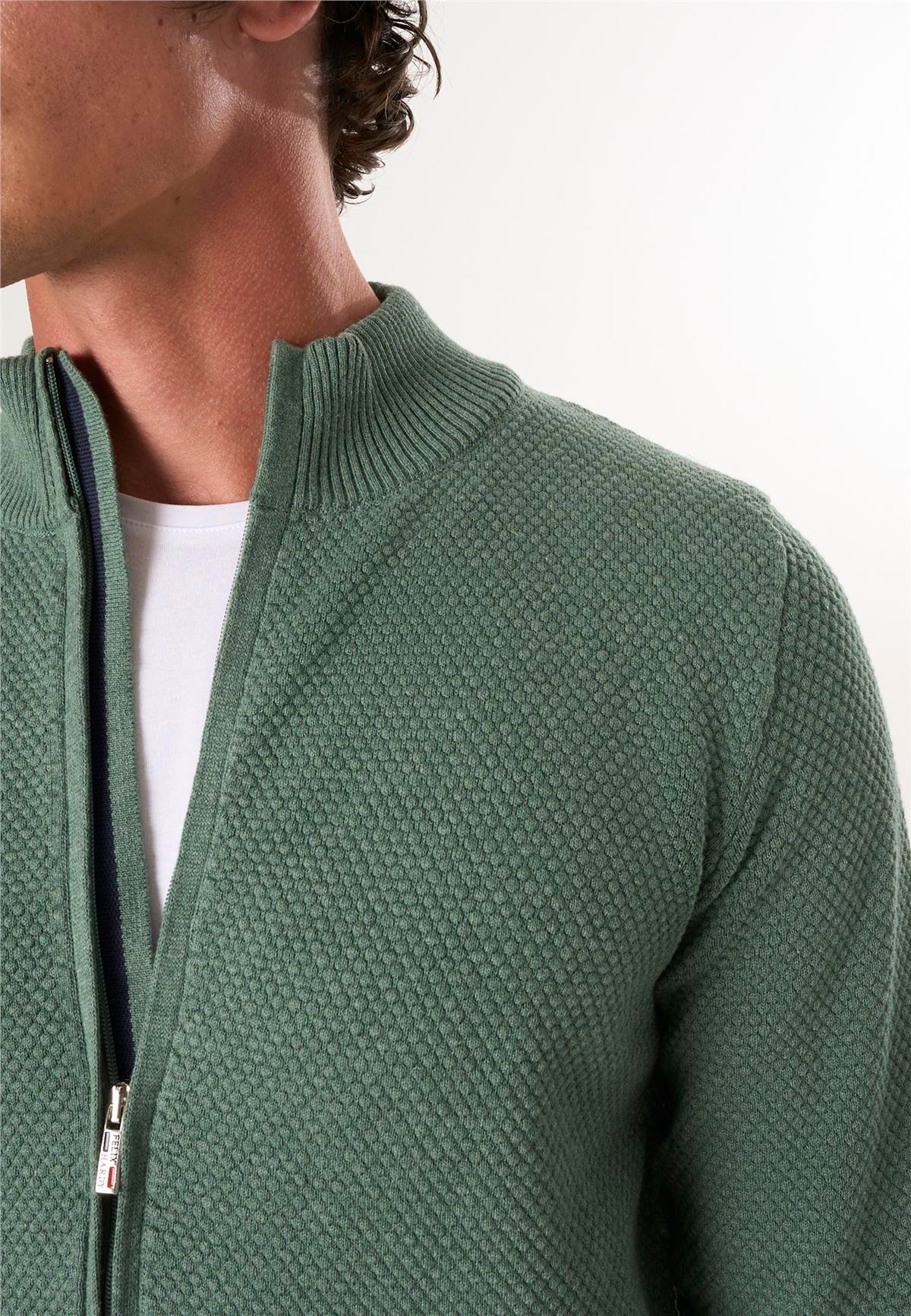 Erkek Tam Fermuarlı HırkaFelix HardyFHMCRD822-5