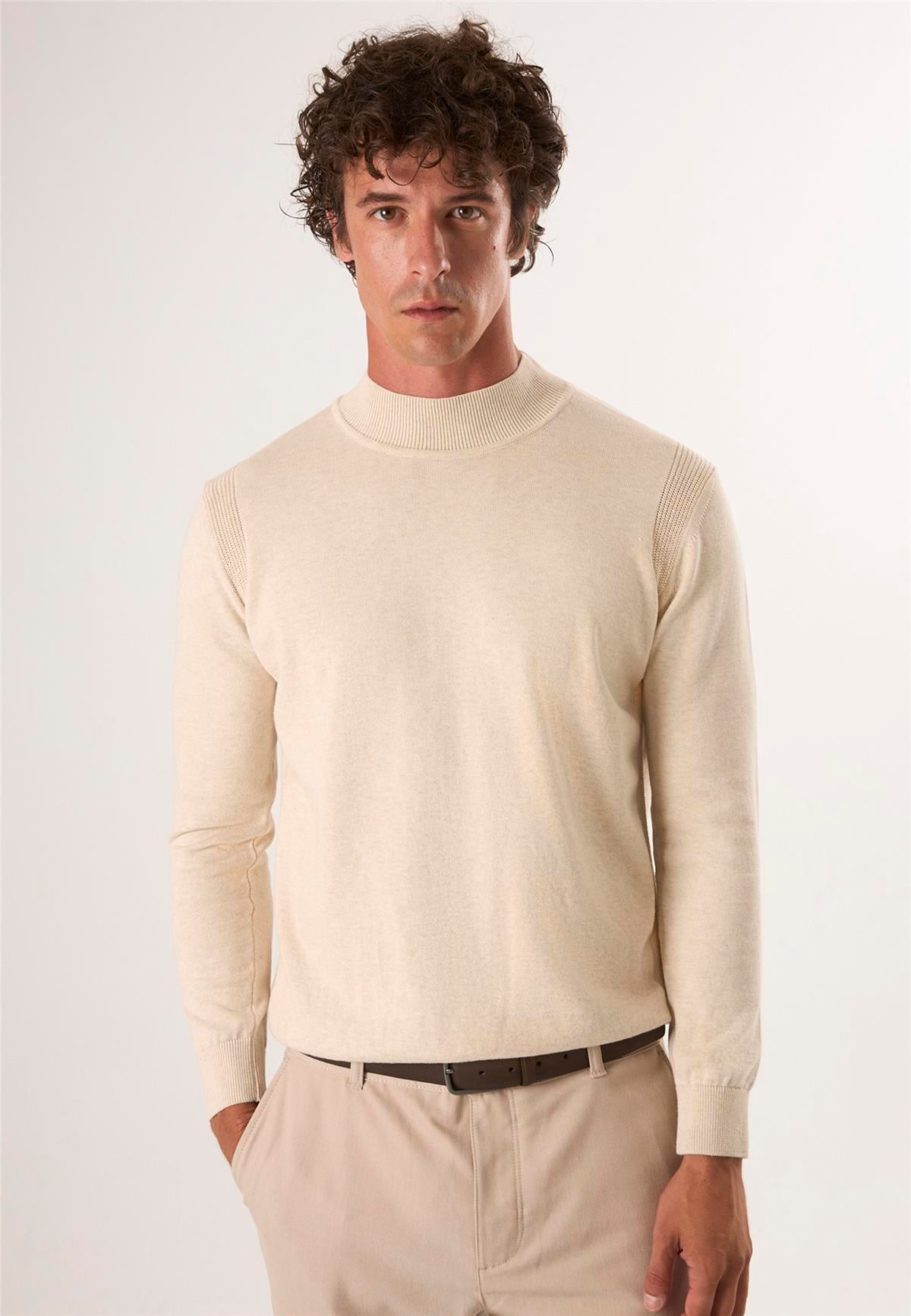 Erkek Yarım Balıkçı Yaka Basic KazakFelix HardyFHMPLV835-4