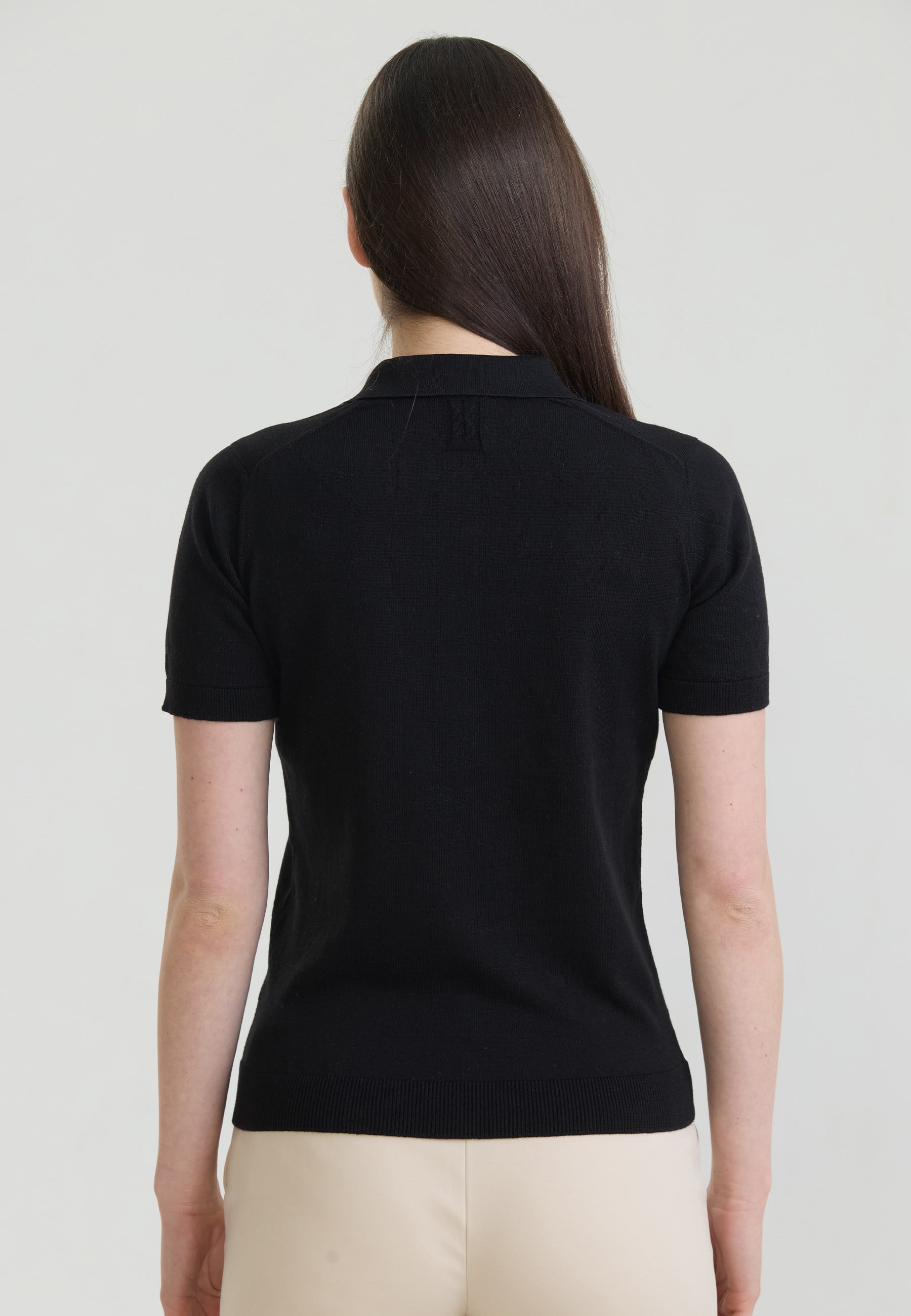 Kadın Basic Düğmeli Triko Polo T-ShirtFelix HardyFHWPLO923-3
