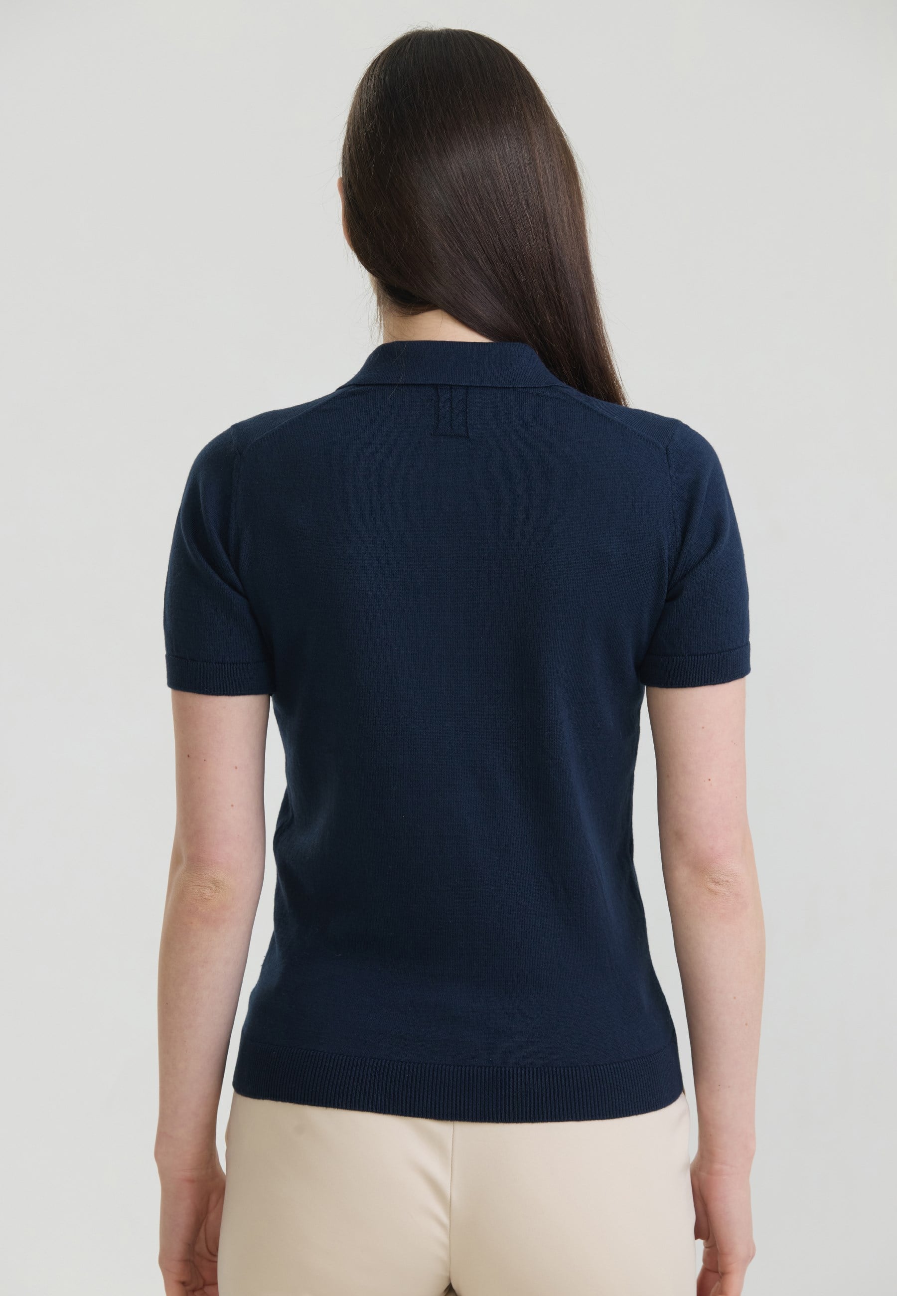 Kadın Basic Düğmeli Triko Polo T-ShirtFelix HardyFHWPLO923-2