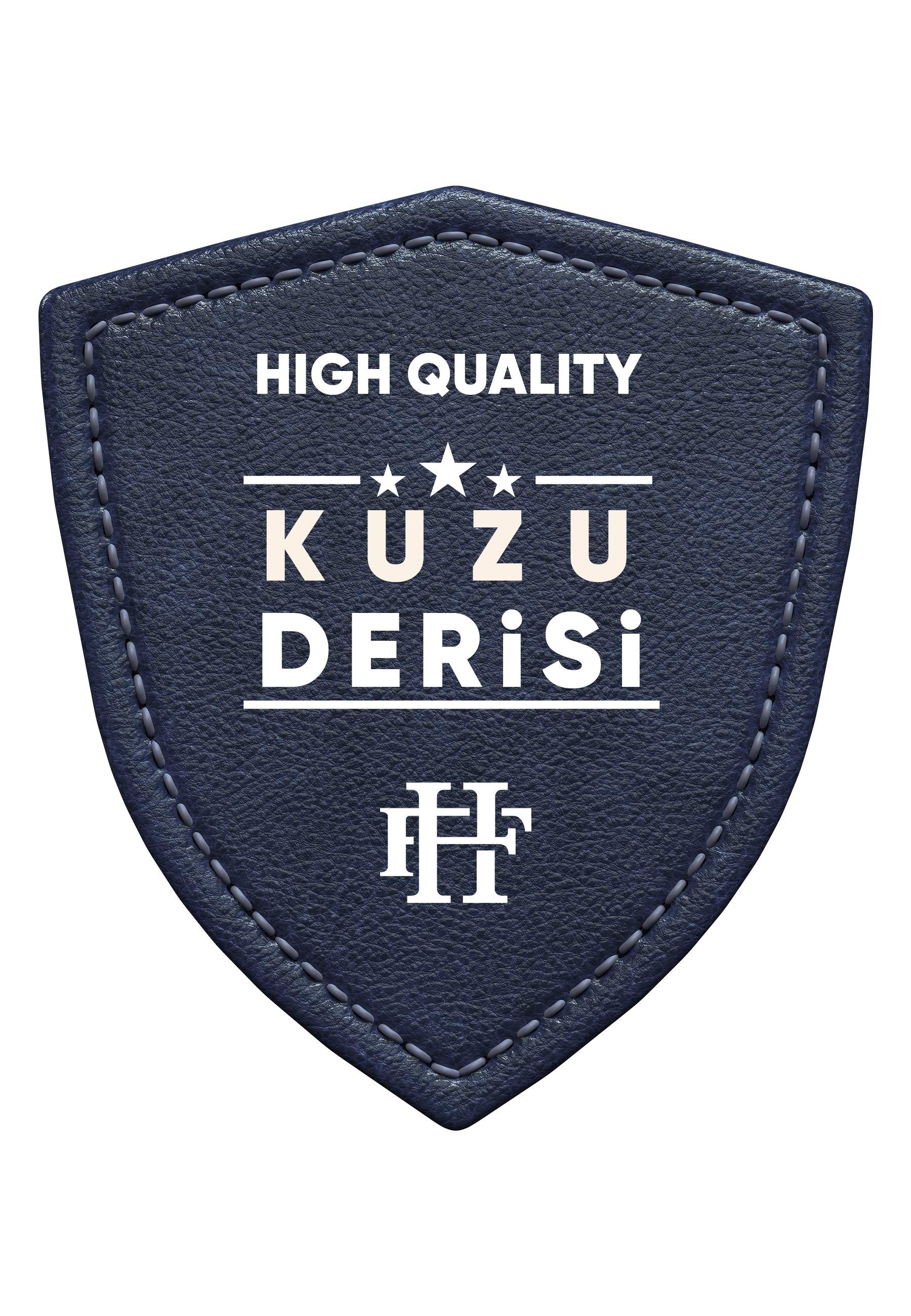 Kadın Slim Fit Çapraz Fermuarlı Deri Ceket - Koyu MaviFelix HardyFHWLJT2017-2