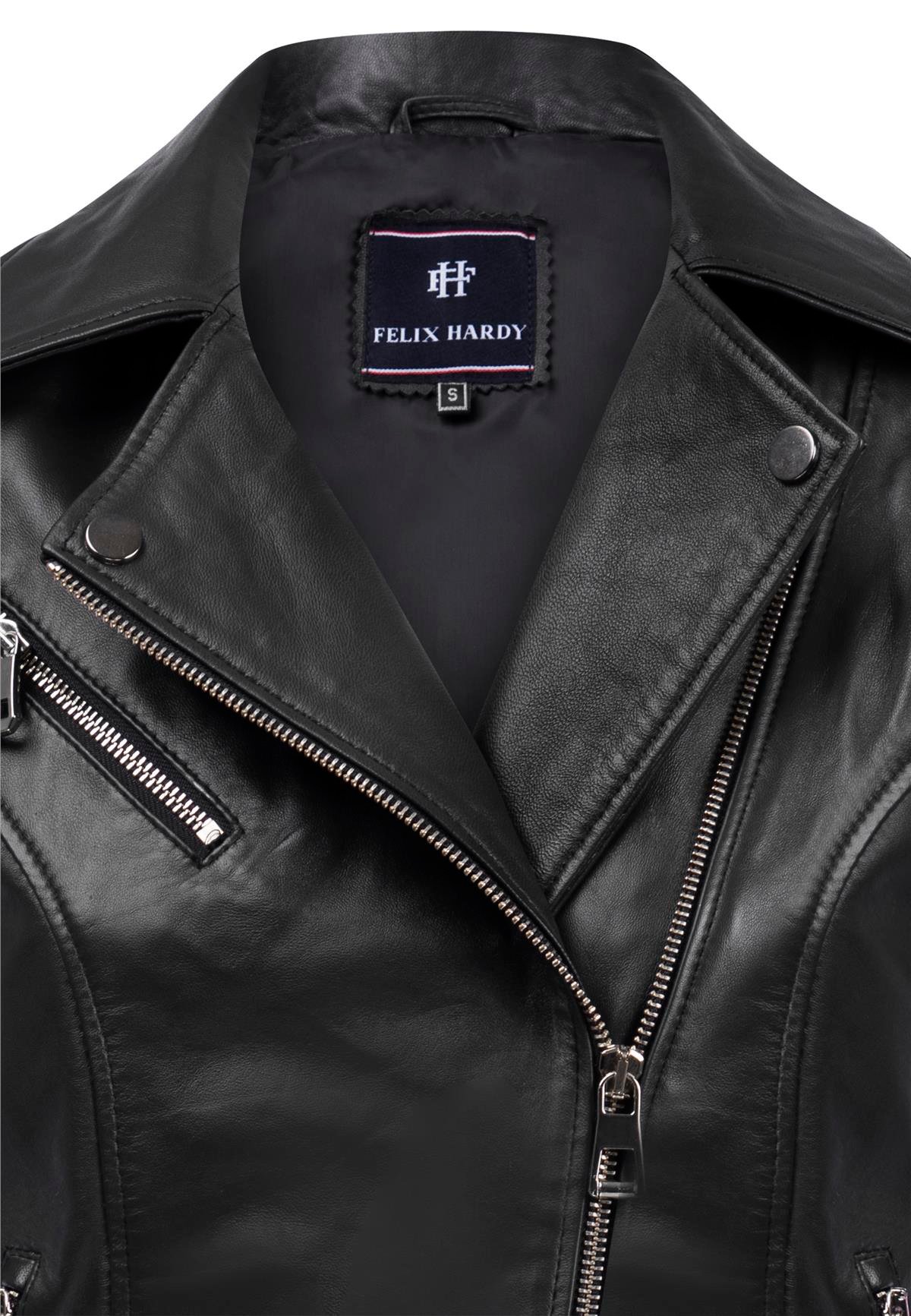 Kadın Slim Fit Çapraz Fermuarlı Deri CeketFelix HardyFHWLJT2017-1