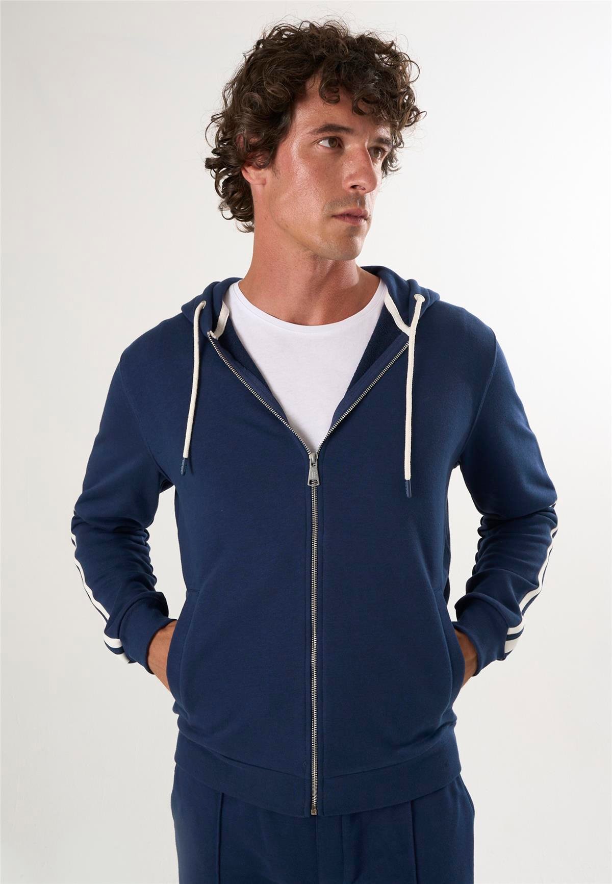 Tam Fermuarlı Kapüşonlu SweatshirtFelix HardyFHMPLV844-2