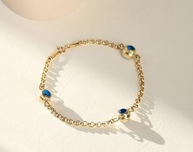 DOC ZİNCİRLİ GÖZ BONCUKLU BİLEKLİK