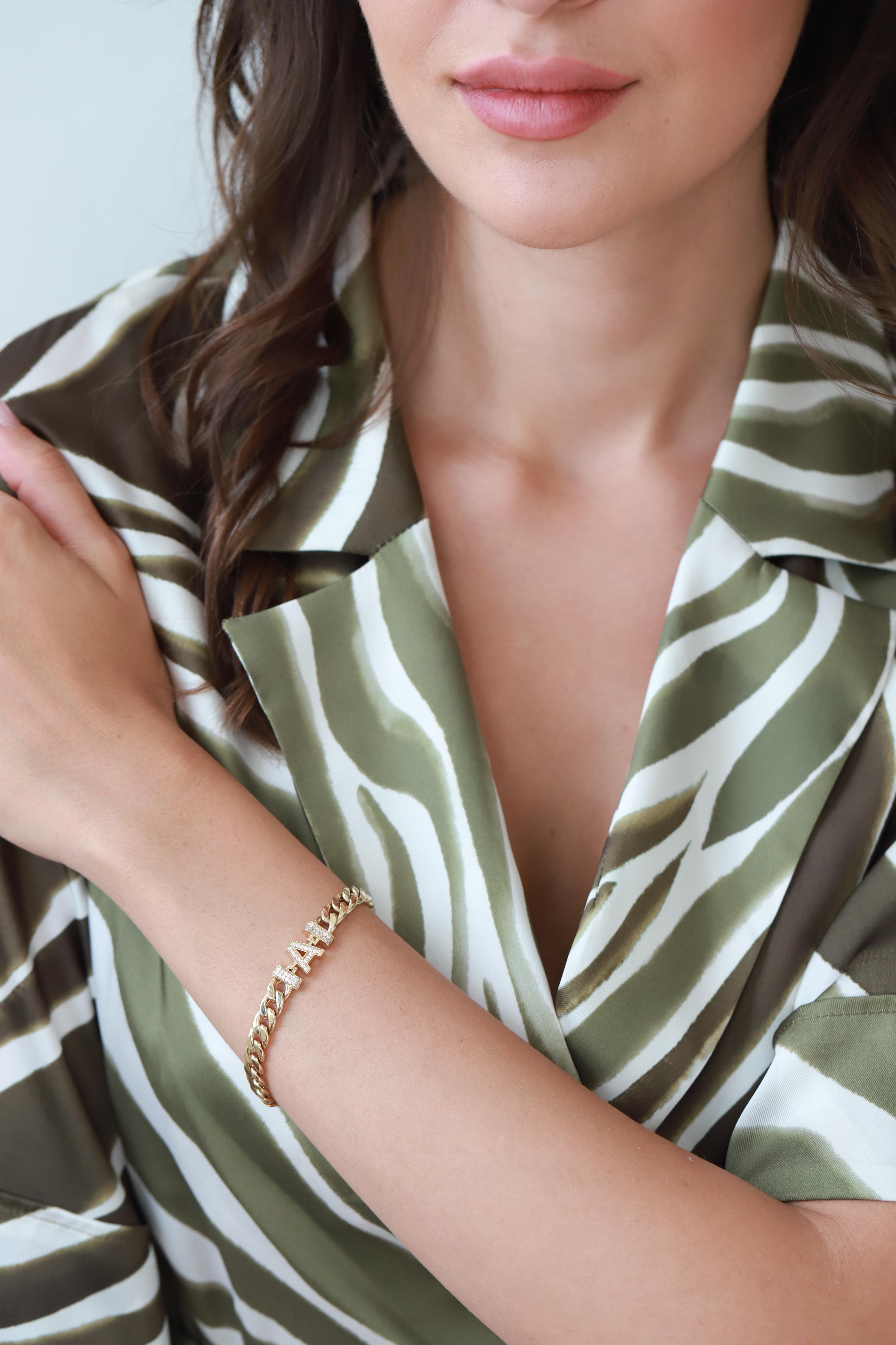 GURMET ZİNCİRLİ HARF BİLEKLİK