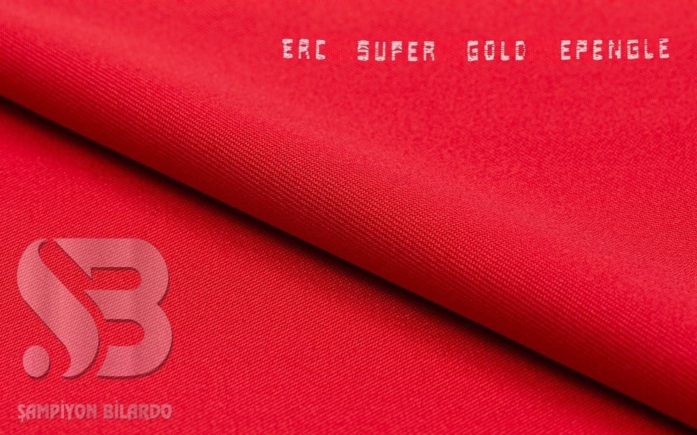 ERC SUPER GOLD EPENGLE 9 FEET BİLARDO ÇUHASI (TAM SET) KIRMIZI