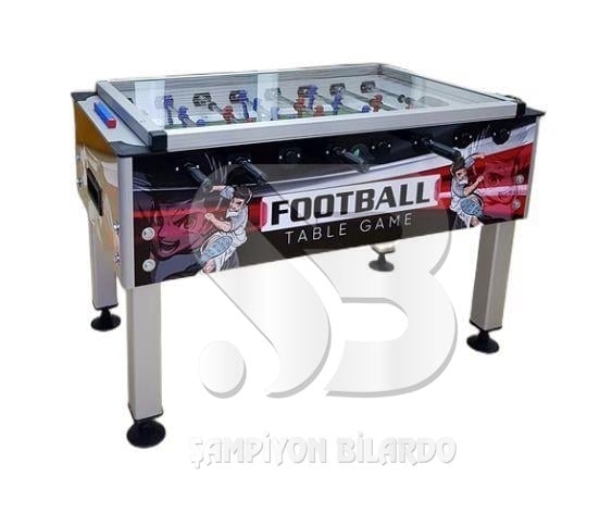 FREE (HOBY) MODEL ALÜMİNYUM AYAKLI ÜSTÜ CAMSIZ 18 MM LANGIRT (MASA FUTBOLU) (TORNADO KOLLU-STİCKERLİ)