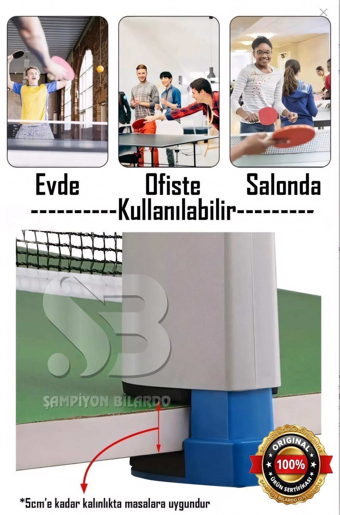 MASA TENİSİ OYUN SETİ (2 RAKET + FİLE + 3TOP)