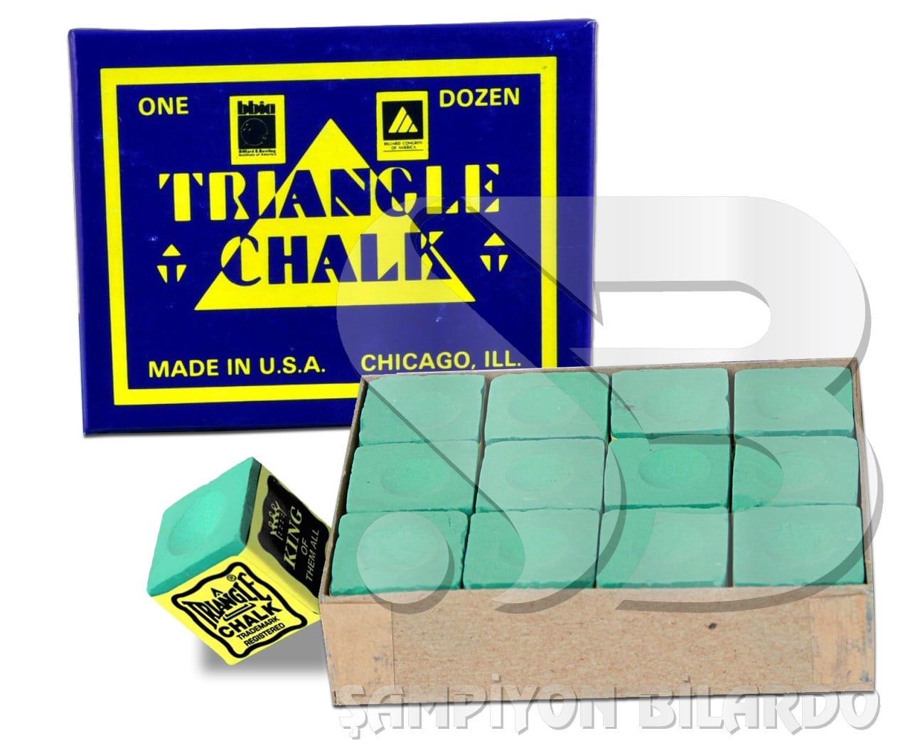 TEBEŞİR TRİANGLE (12Lİ PAKET) YEŞİL