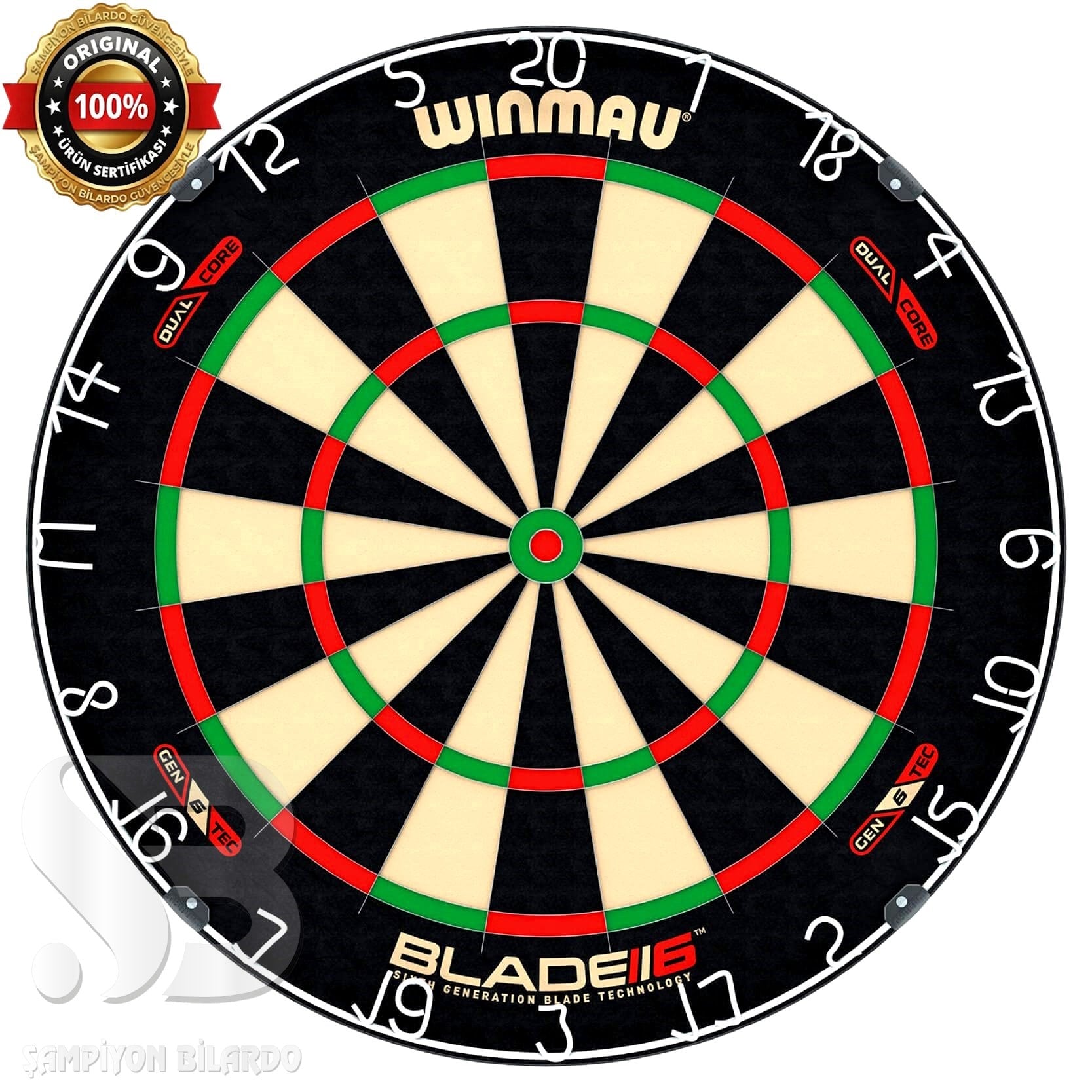 WINMAU DART TAHTASI BLADE 6 DUAL CORE SİSAL DART BOARD 