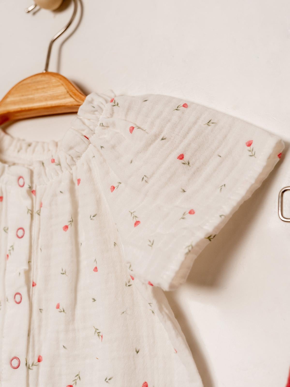  KD53207.DESENLİ MÜSLİN BLUZ PANTOLON TAKIM 3-6/6-9/9-12/18-24AY