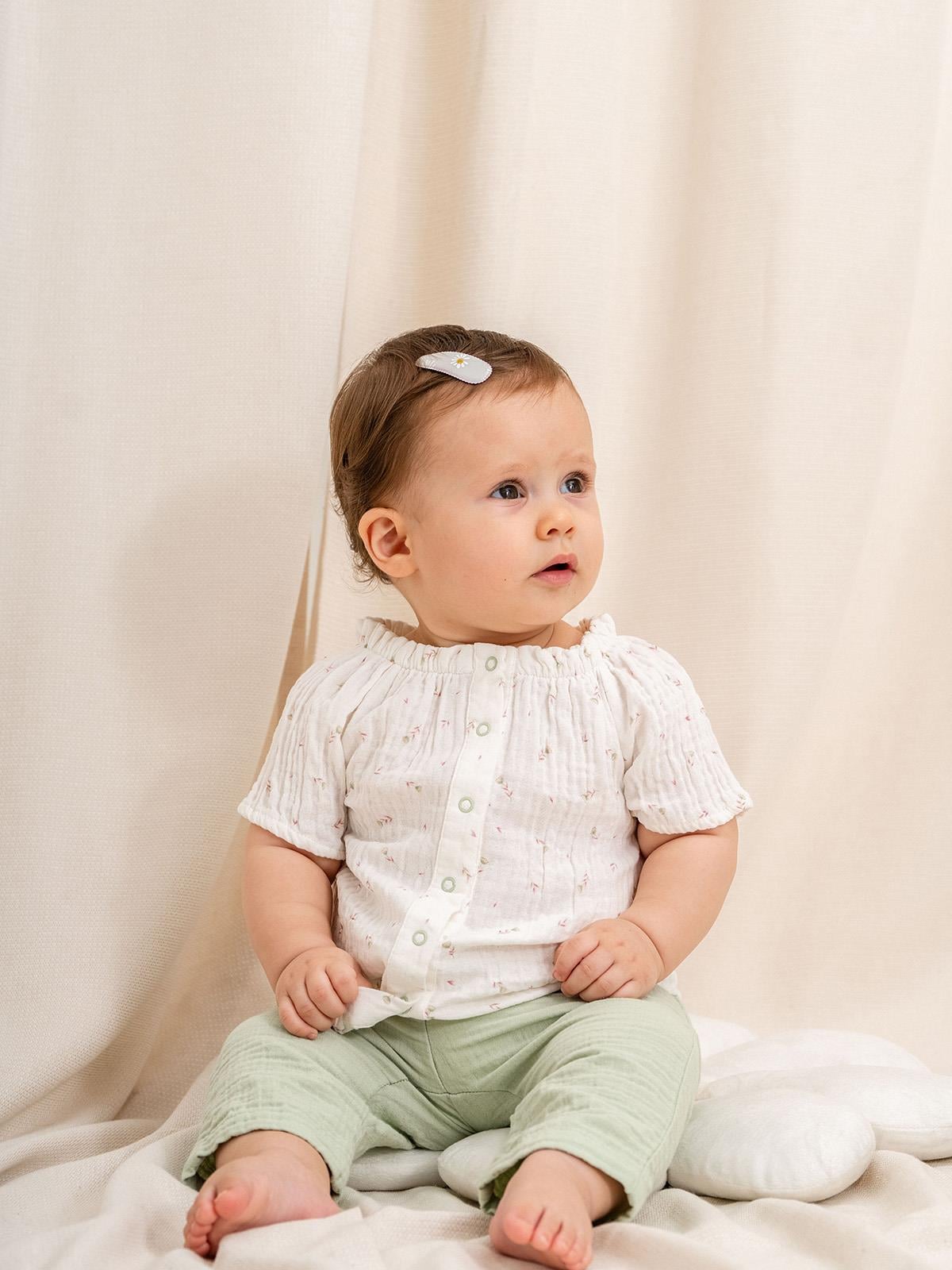  KD53207.DESENLİ MÜSLİN BLUZ PANTOLON TAKIM 3-6/6-9/9-12/18-24AY