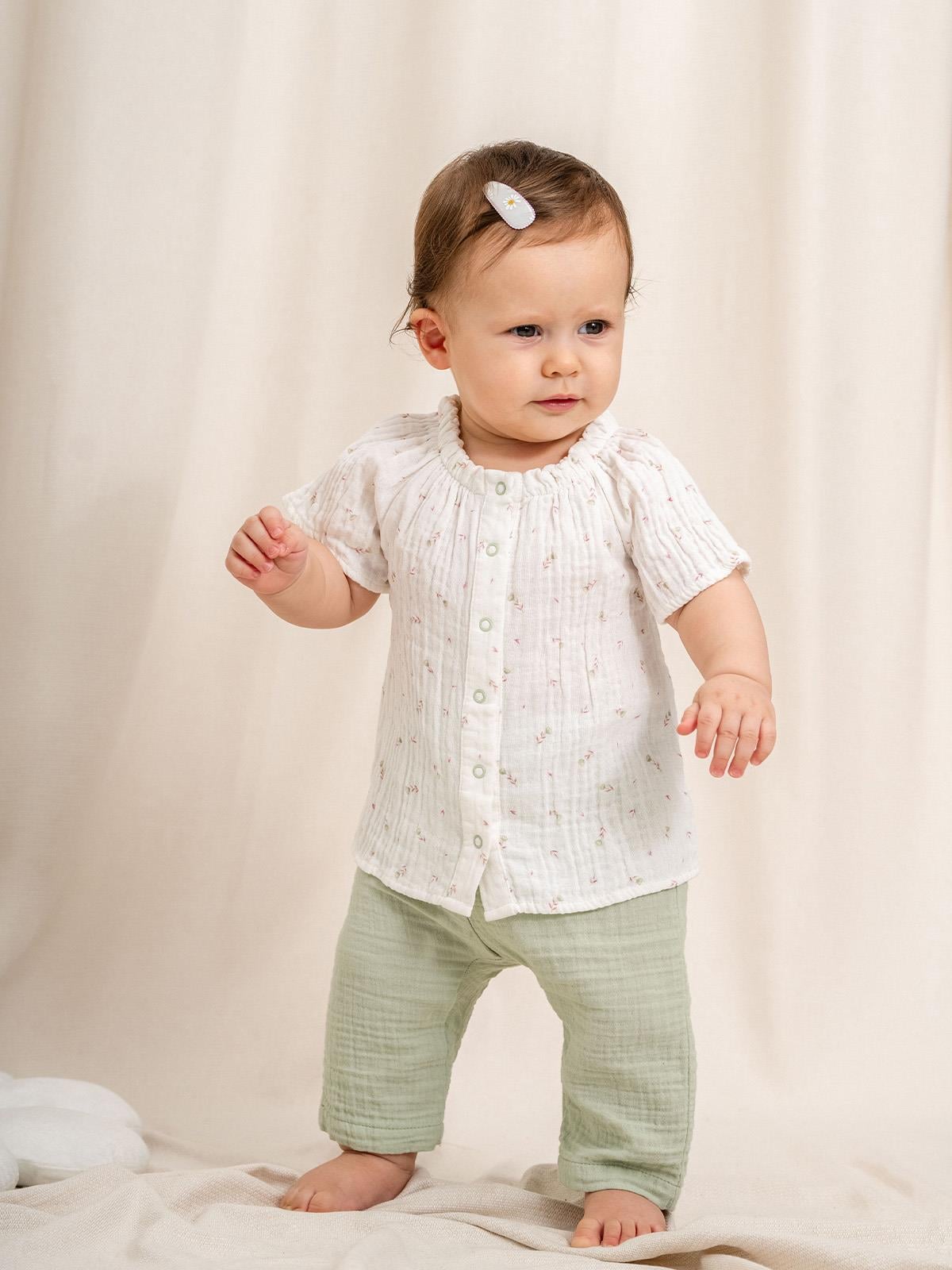  KD53207.DESENLİ MÜSLİN BLUZ PANTOLON TAKIM 3-6/6-9/9-12/18-24AY