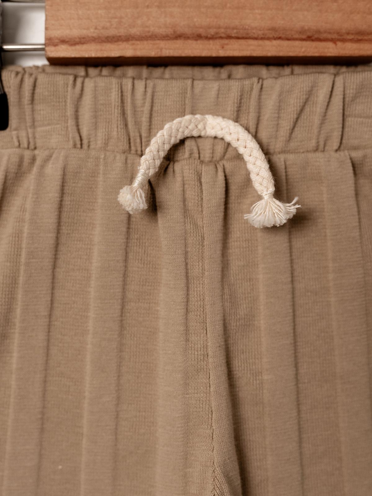 KD53420.JAKARLI ÖRME TİŞÖRT ŞORT TAKIM 3-6/6-9/9-12/18-24AY