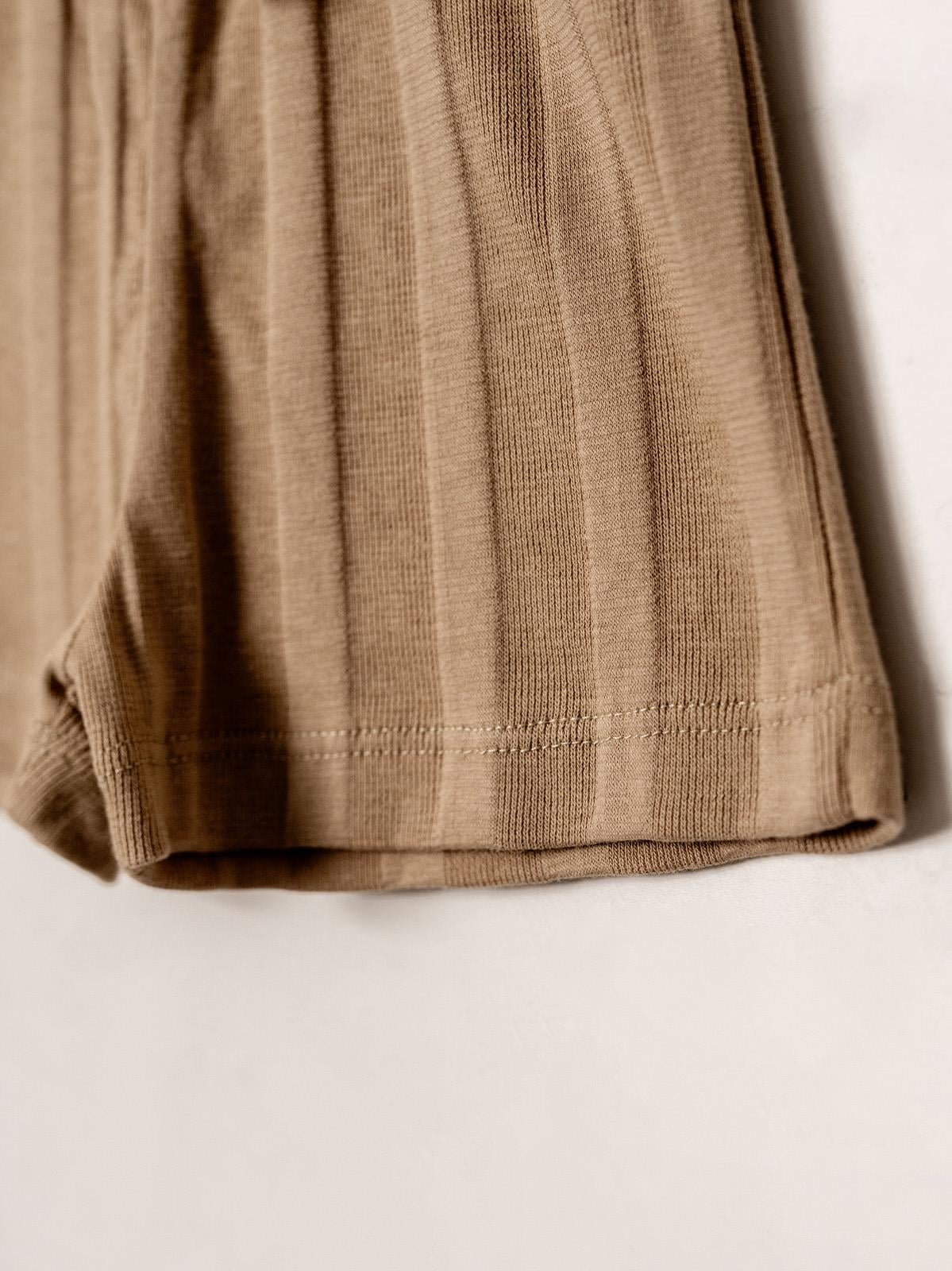 KD53420.JAKARLI ÖRME TİŞÖRT ŞORT TAKIM 3-6/6-9/9-12/18-24AY