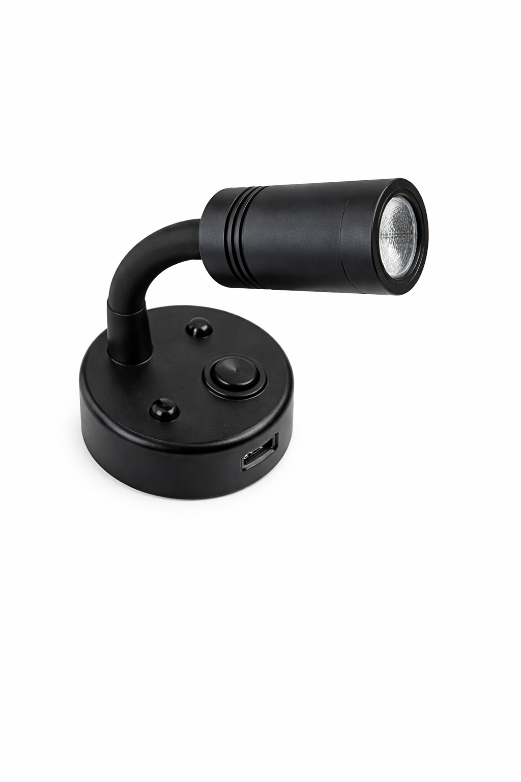 Mellifera Yuvarlak Tabanlı Dokunmatik Ayarlanabilir Döner Başlıklı Okuma Lambası MLFR-RLF005