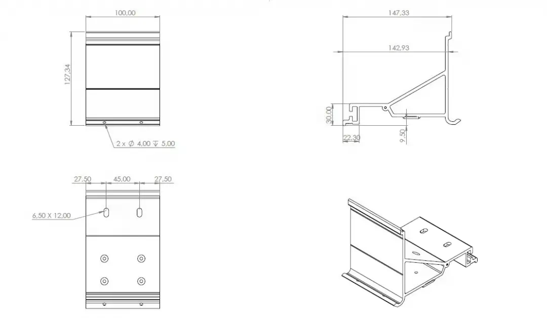 Berhimi M44 PSA Çatı Montaj Tente Braketi