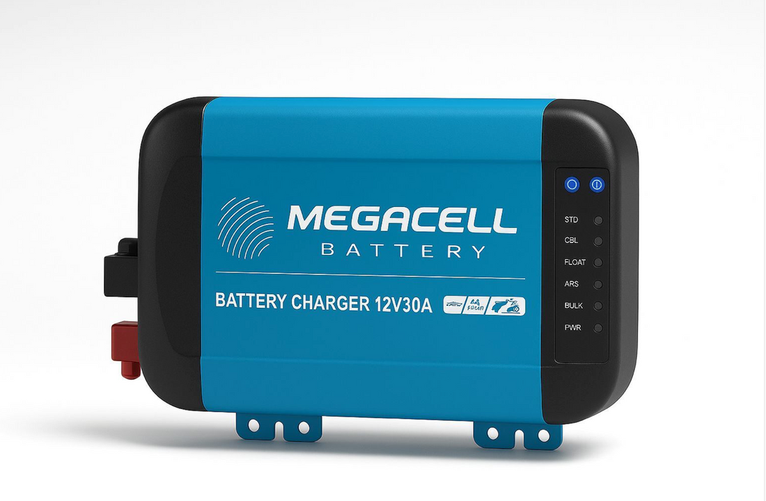 MEGACELL 12V 30A Akıllı Şebeke Şarj Cihazı
