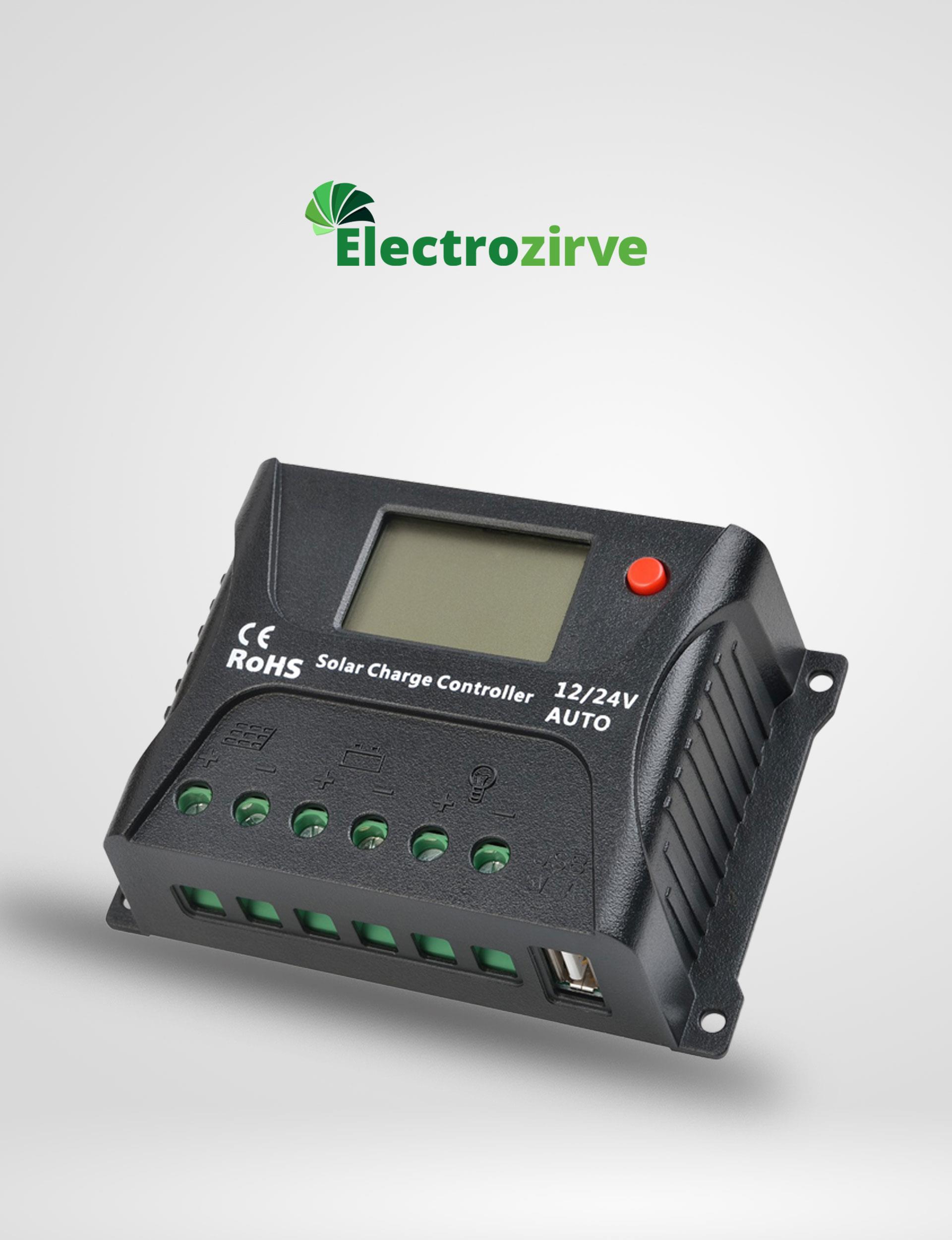 ELECTROZİRVE HP2410 10A Pwm Şarj Kontrol